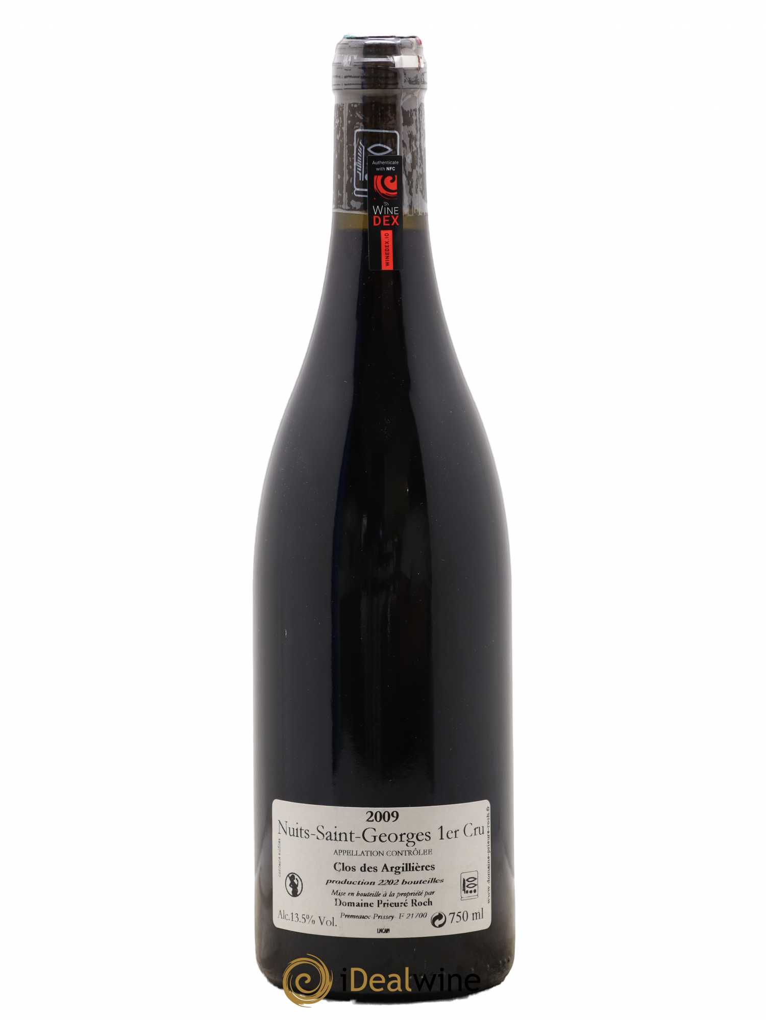 Nuits-Saint-Georges 1er Cru Clos des Argillières Prieuré Roch 2009 - Lot de 1 bouteille - 1