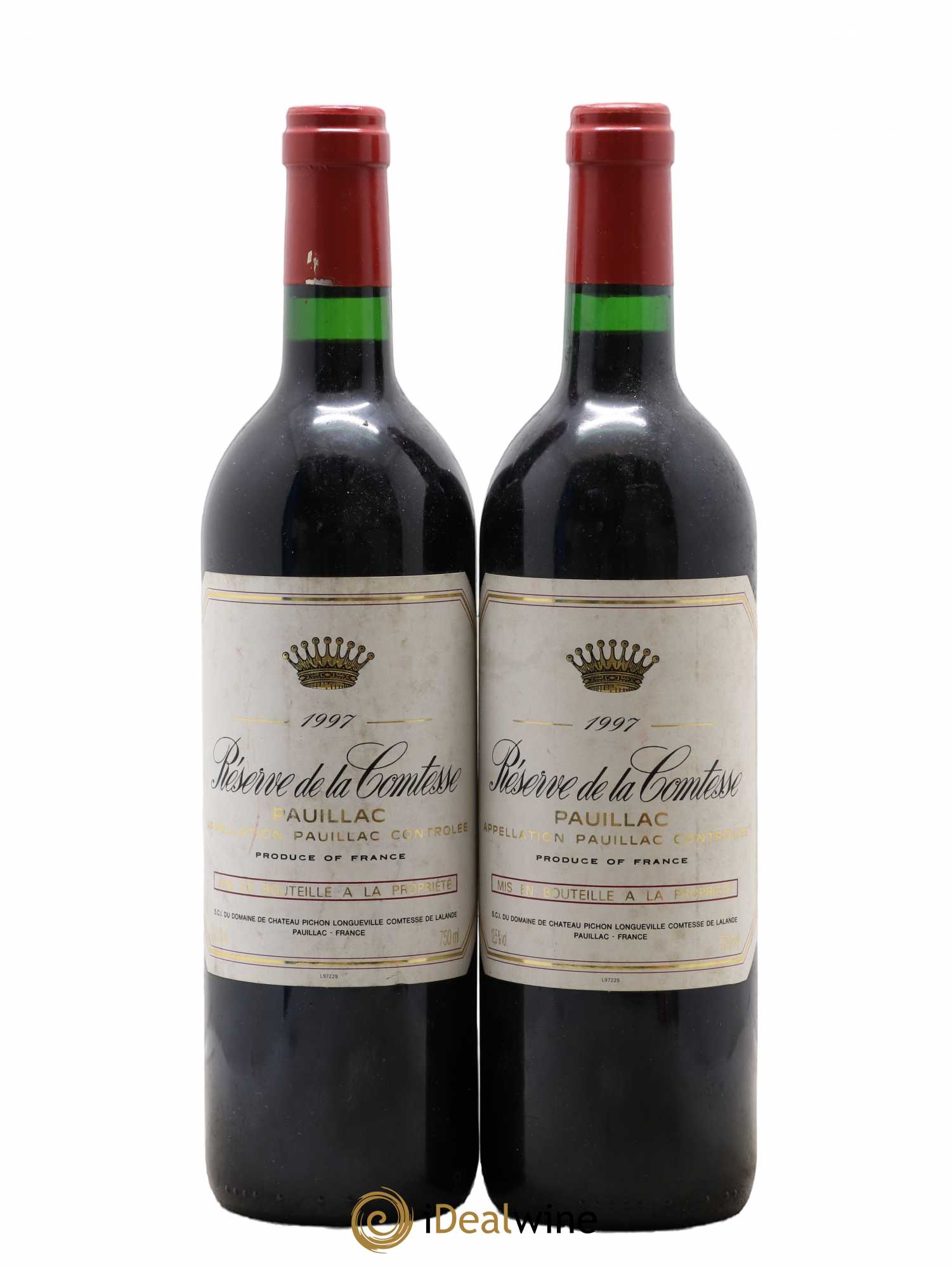 Réserve de la Comtesse Second Vin 1997 - Lot de 2 bouteilles - 0