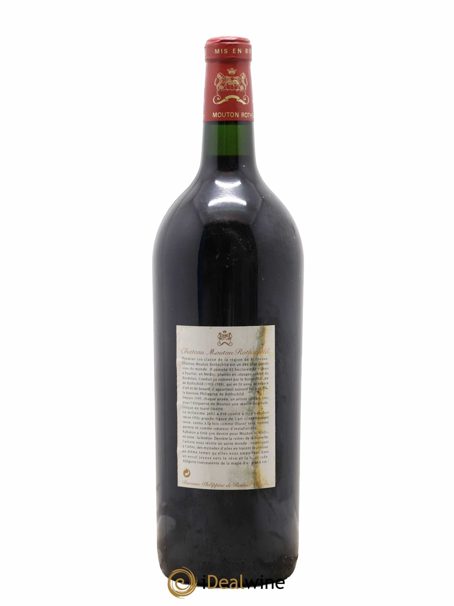 Château Mouton Rothschild 1er Grand Cru Classé 2002 - Lot de 1 magnum - 1