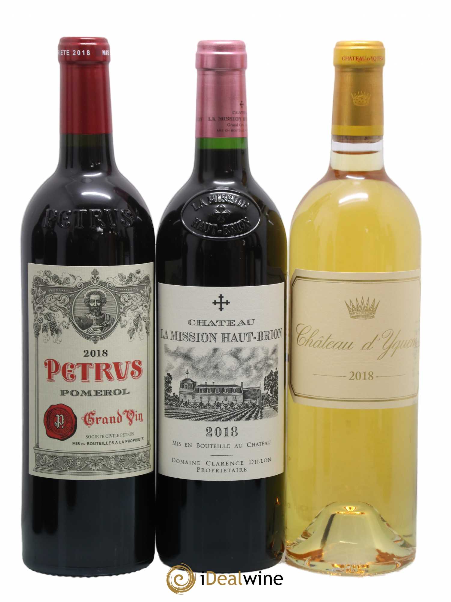 Caisse Collection Duclot 1 Ausone - 1 Cheval Blanc - 1 Haut Brion - 1 Lafite Rothschild - 1 Margaux - 1 Mission Haut Brion - 1 Mouton Rothschild - 1 Petrus - 1 Yquem 2018 - Posten von 1 Flasche - 3