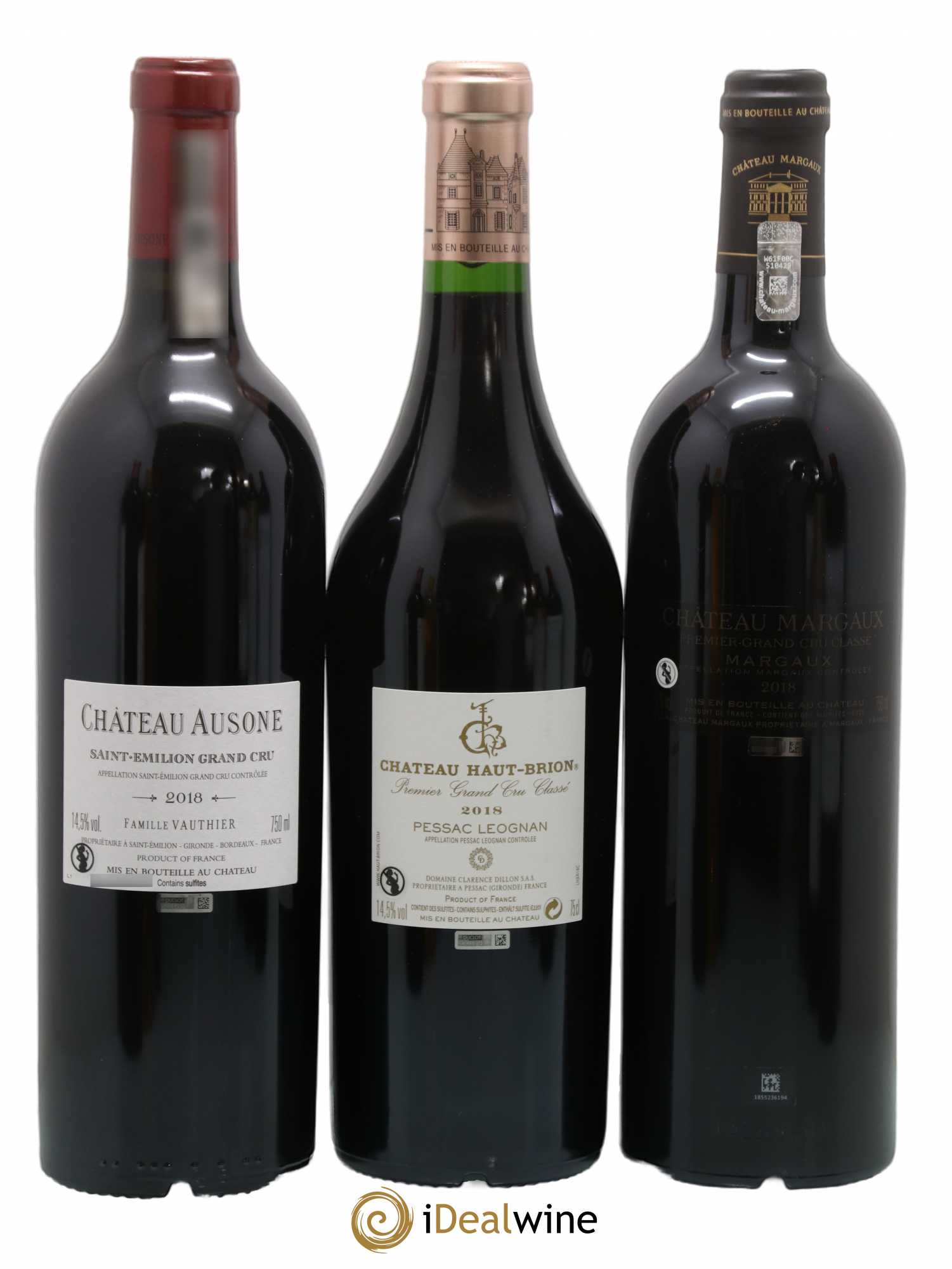 Caisse Collection Duclot 1 Ausone - 1 Cheval Blanc - 1 Haut Brion - 1 Lafite Rothschild - 1 Margaux - 1 Mission Haut Brion - 1 Mouton Rothschild - 1 Petrus - 1 Yquem 2018 - Posten von 1 Flasche - 6
