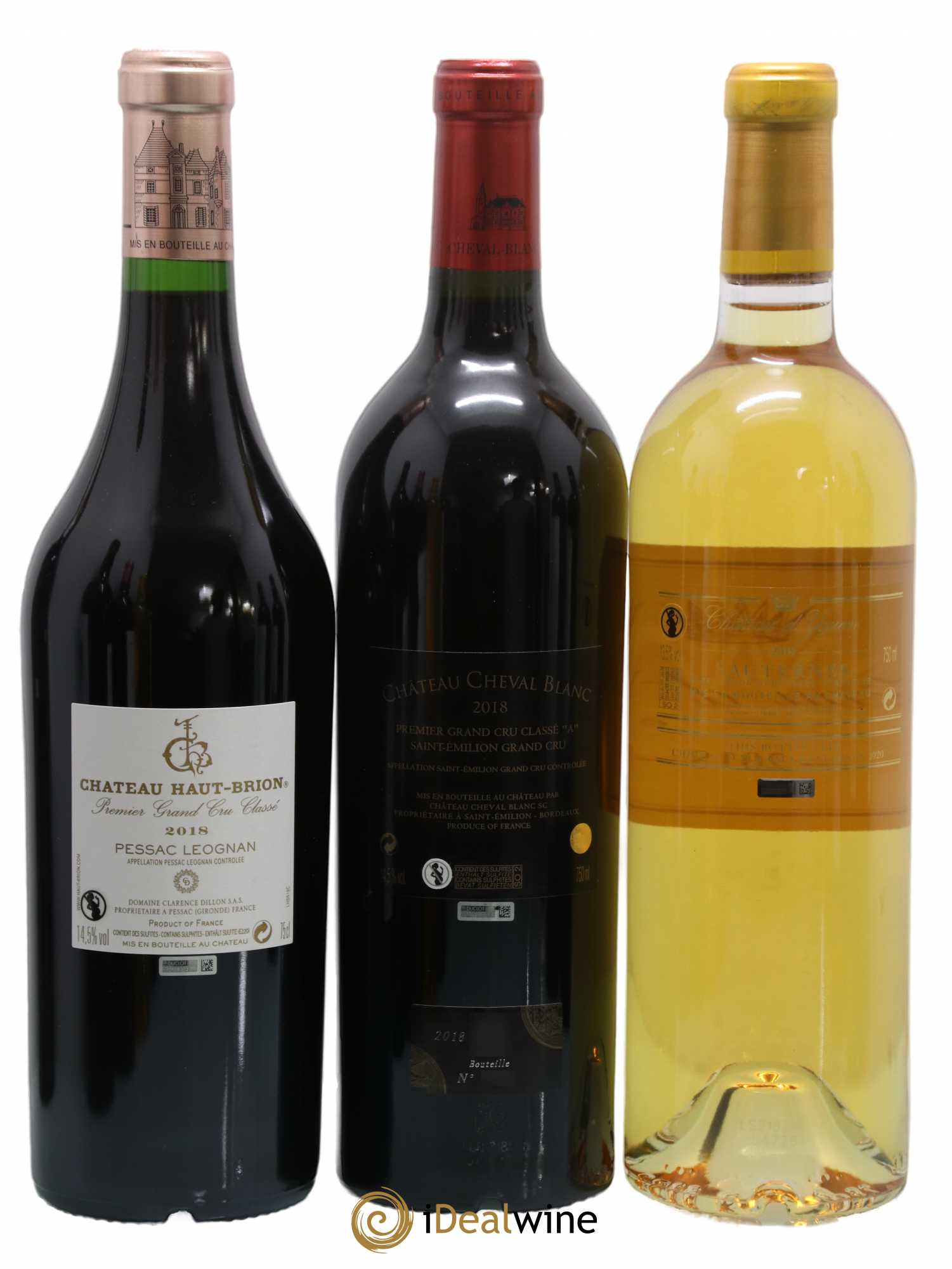 Caisse Collection Duclot 1 Ausone - 1 Cheval Blanc - 1 Haut Brion - 1 Lafite Rothschild - 1 Margaux - 1 Mission Haut Brion - 1 Mouton Rothschild - 1 Petrus - 1 Yquem 2018 - Posten von 1 Flasche - 2