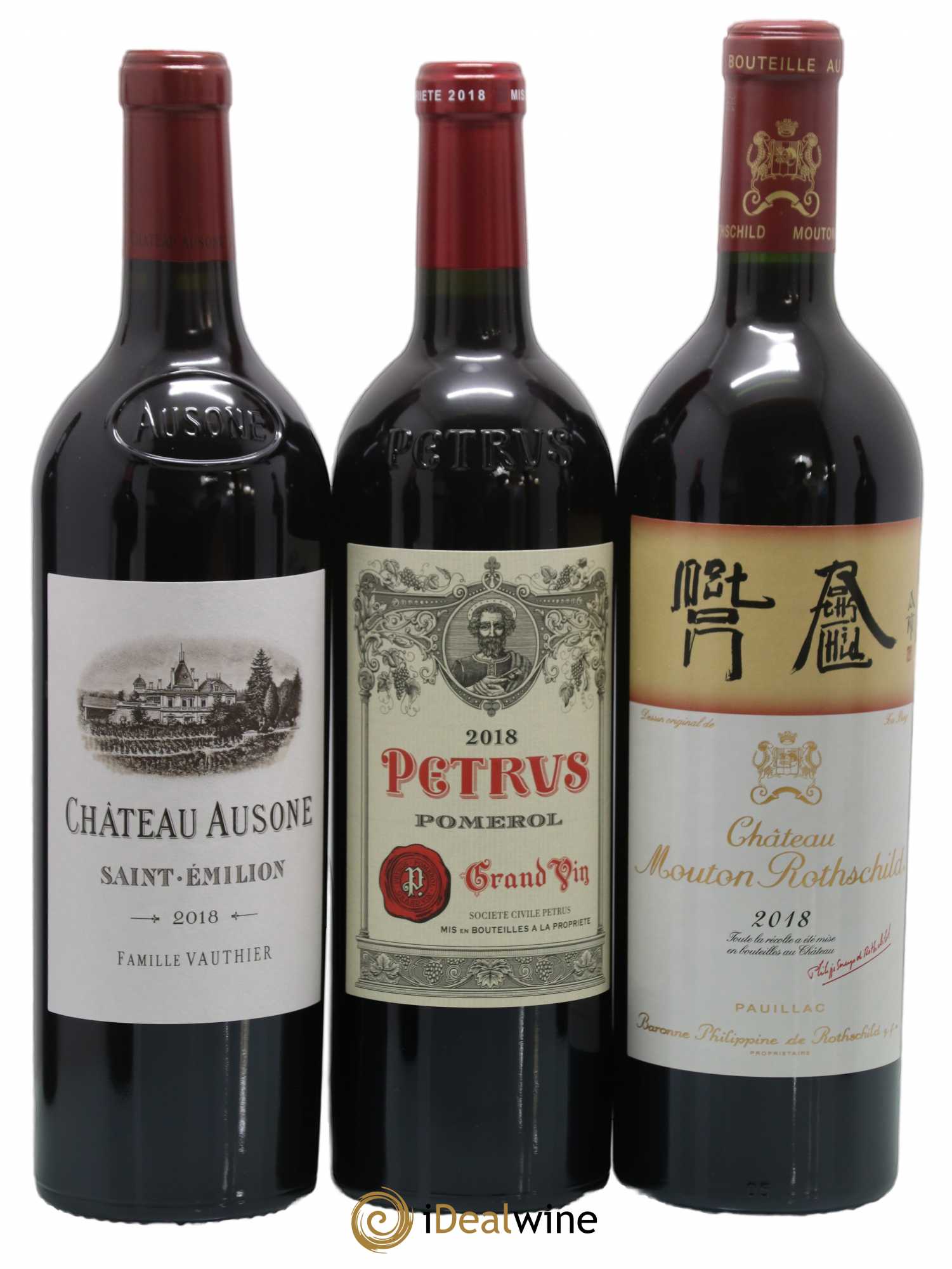 Caisse Collection Duclot 1 Ausone - 1 Cheval Blanc - 1 Haut Brion - 1 Lafite Rothschild - 1 Margaux - 1 Mission Haut Brion - 1 Mouton Rothschild - 1 Petrus - 1 Yquem 2018 - Posten von 1 Flasche - 3