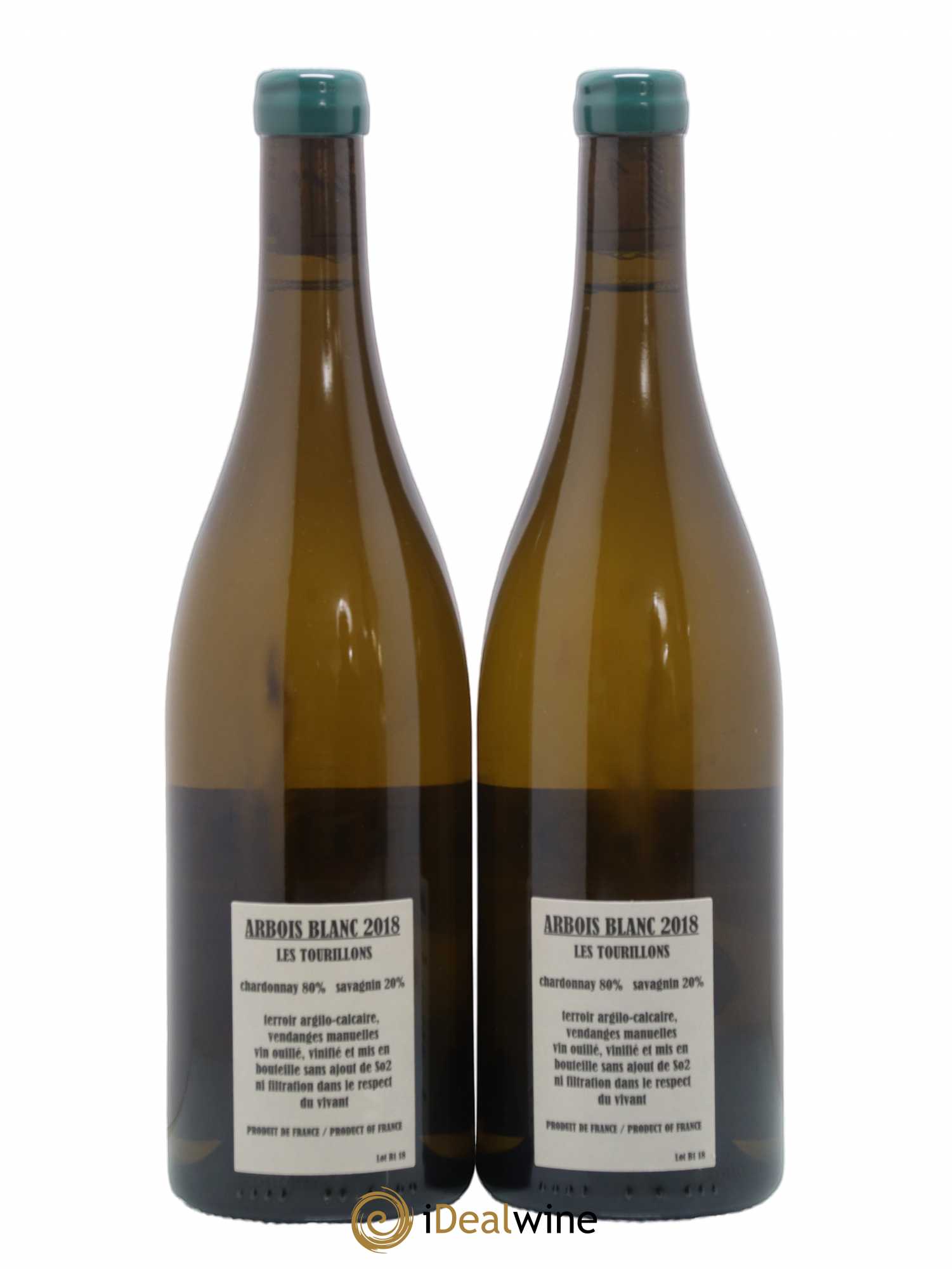 Arbois Chardonnay Savagnin Les Tourillons Adeline Houillon & Renaud Bruyère 2018 - Lot de 2 bouteilles - 1