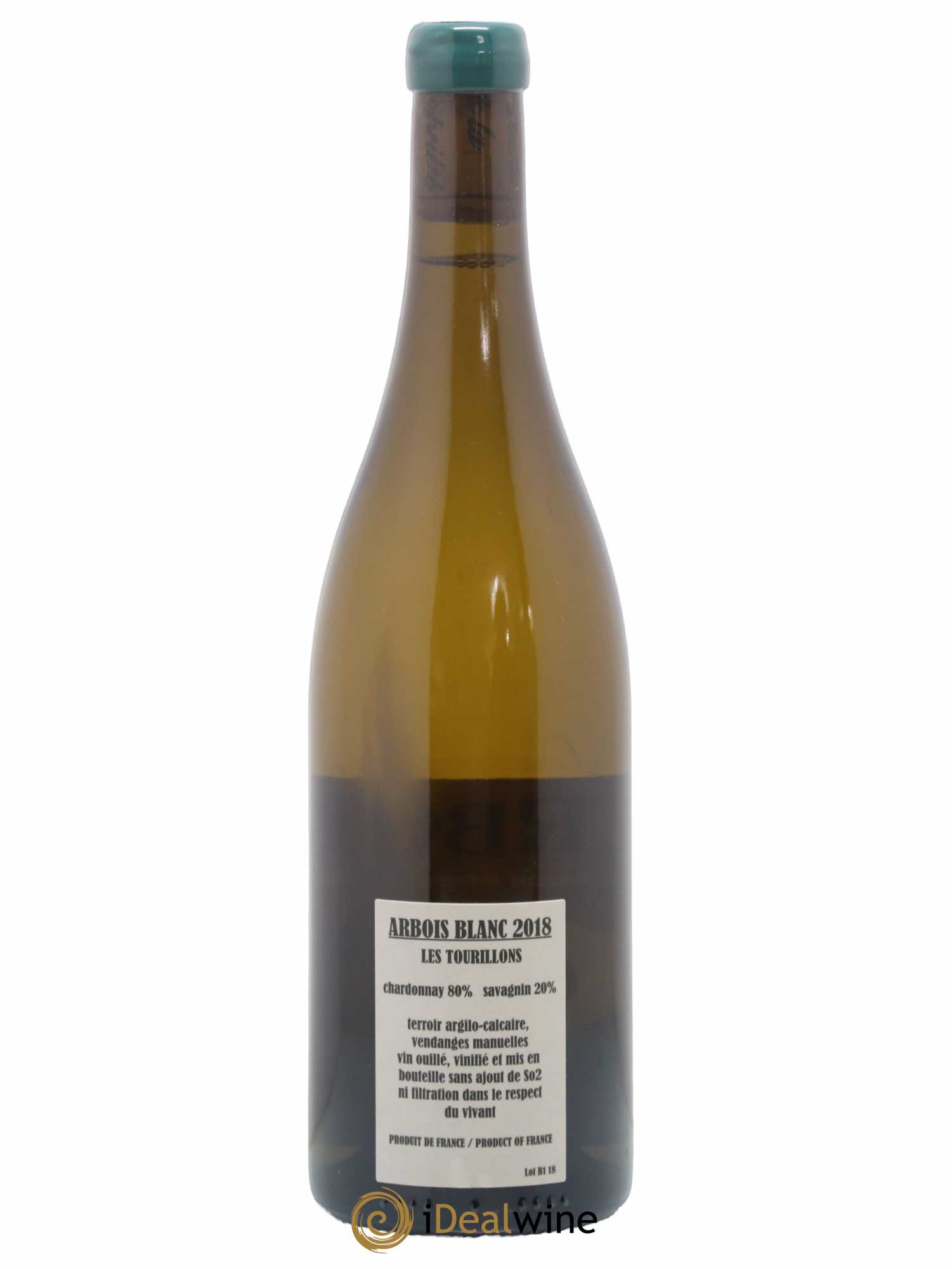 Arbois Chardonnay Savagnin Les Tourillons Adeline Houillon & Renaud Bruyère 2018 - Lot de 1 bouteille - 1