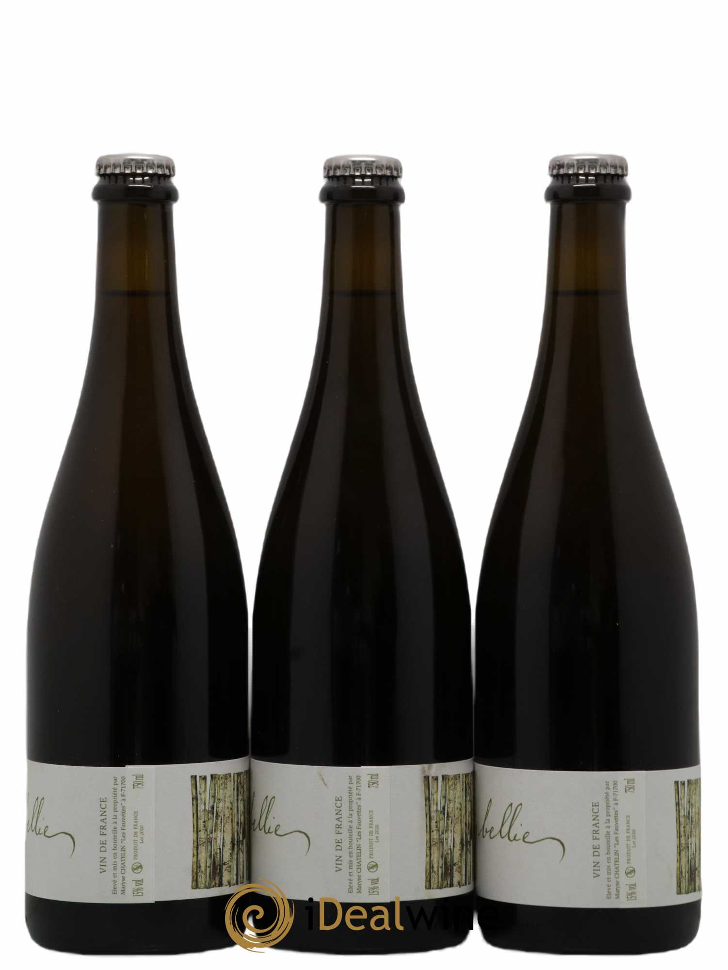 Vin de France L'Embellie Domaine des Fauvettes Maryse Châtelain 2020 - Lot of 3 bottles - 1
