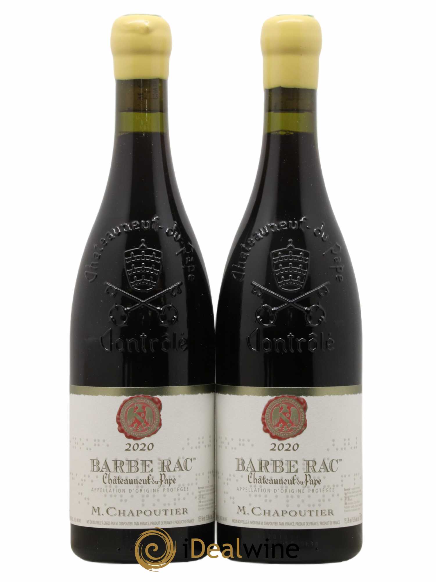 Châteauneuf-du-Pape Barbe Rac Chapoutier 2020 - Lot de 2 bouteilles - 0