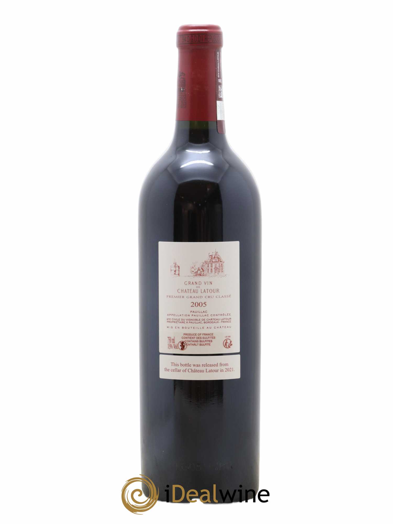 Château Latour 1er Grand Cru Classé 2005 - Lot de 1 bouteille - 1