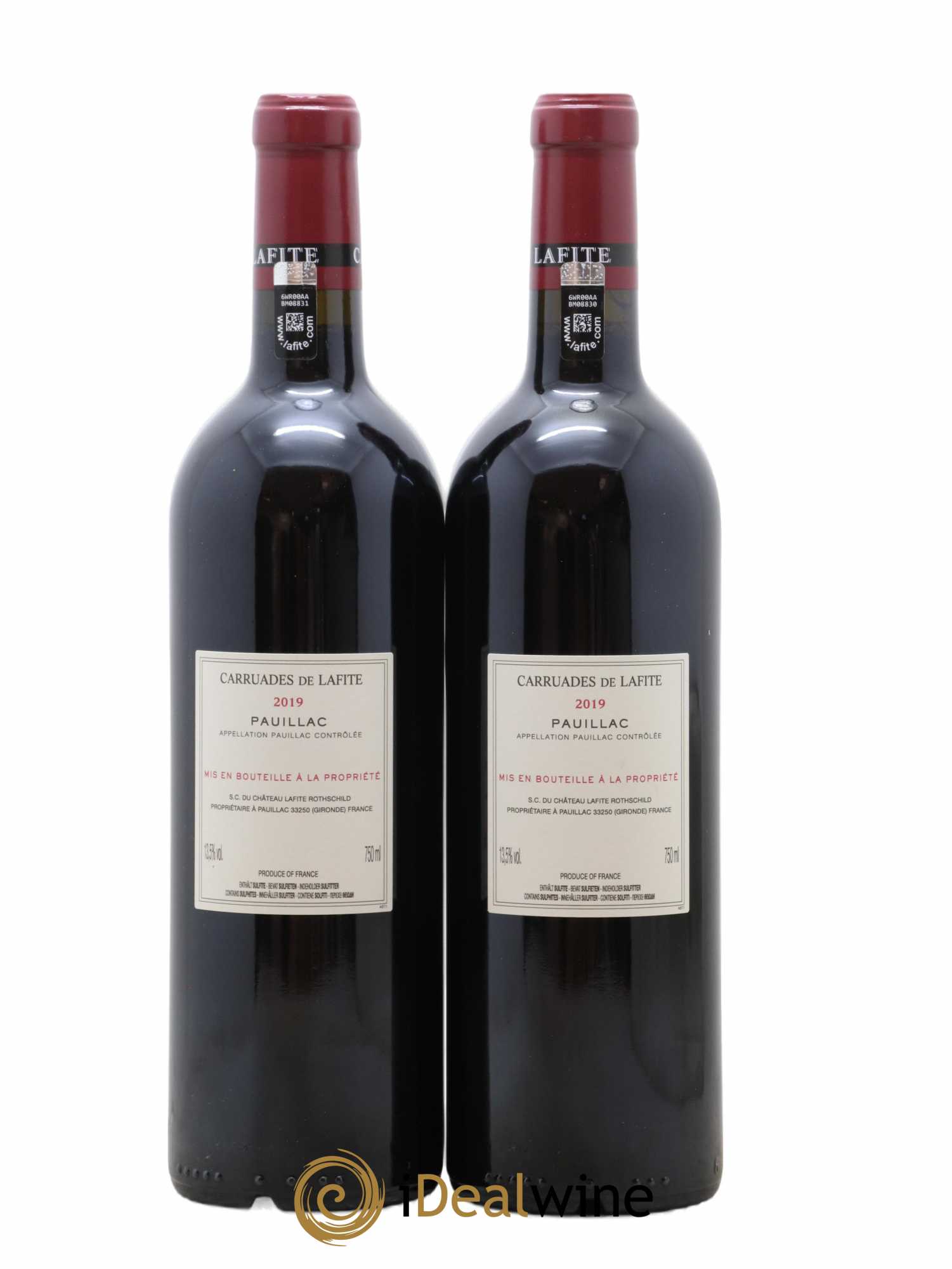 Carruades de Lafite Rothschild Second Vin 2019 - Lot of 2 bottles - 1