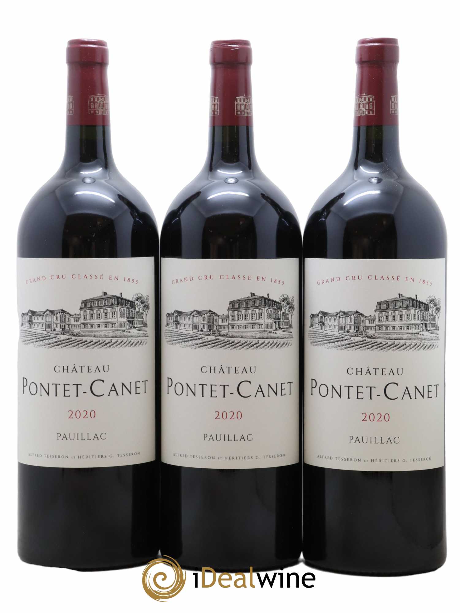 Château Pontet Canet 5ème Grand Cru Classé 2020 - Lot de 3 magnums - 0