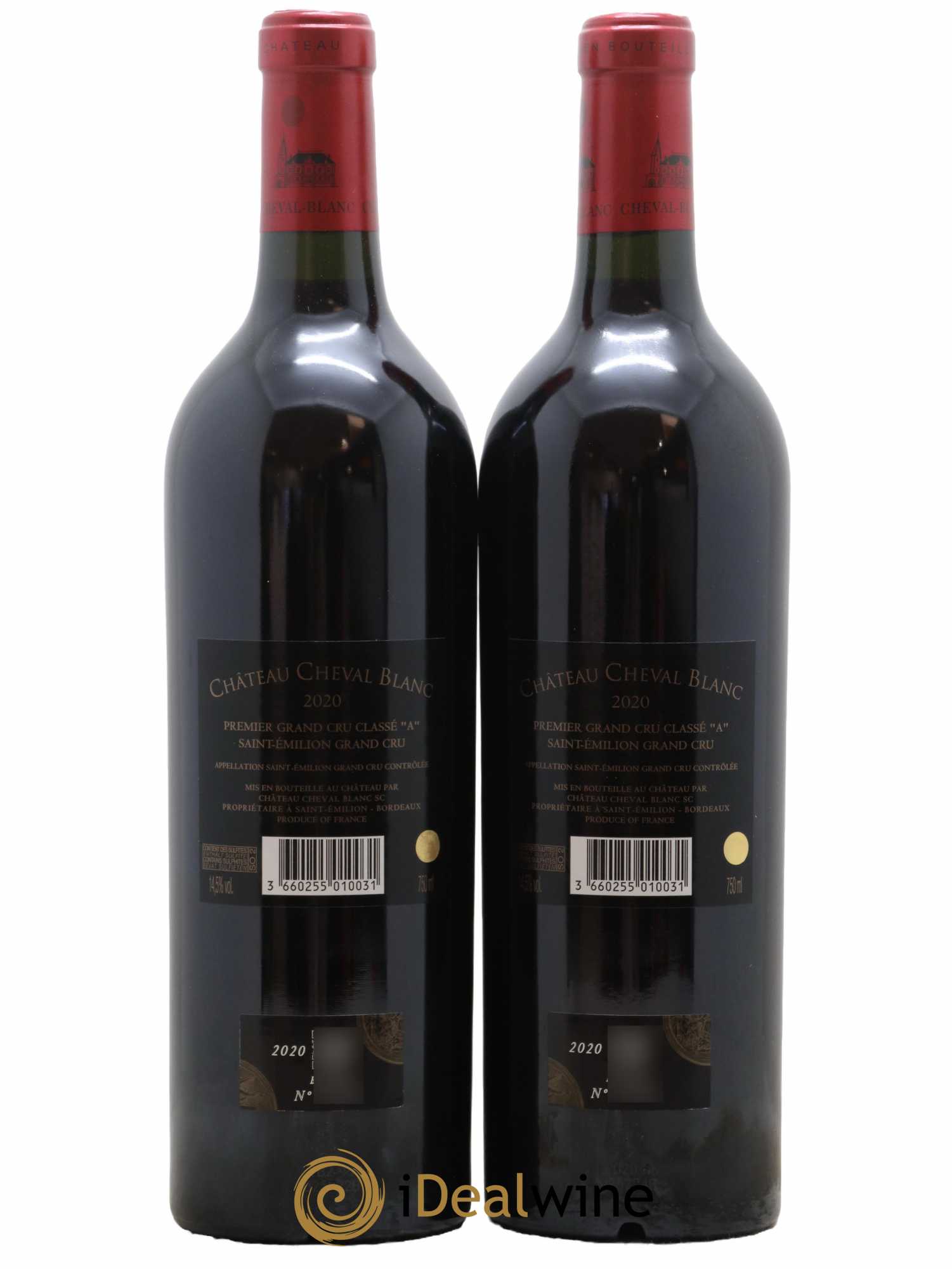 Château Cheval Blanc 1er Grand Cru Classé A 2020 - Lot de 2 bouteilles - 1