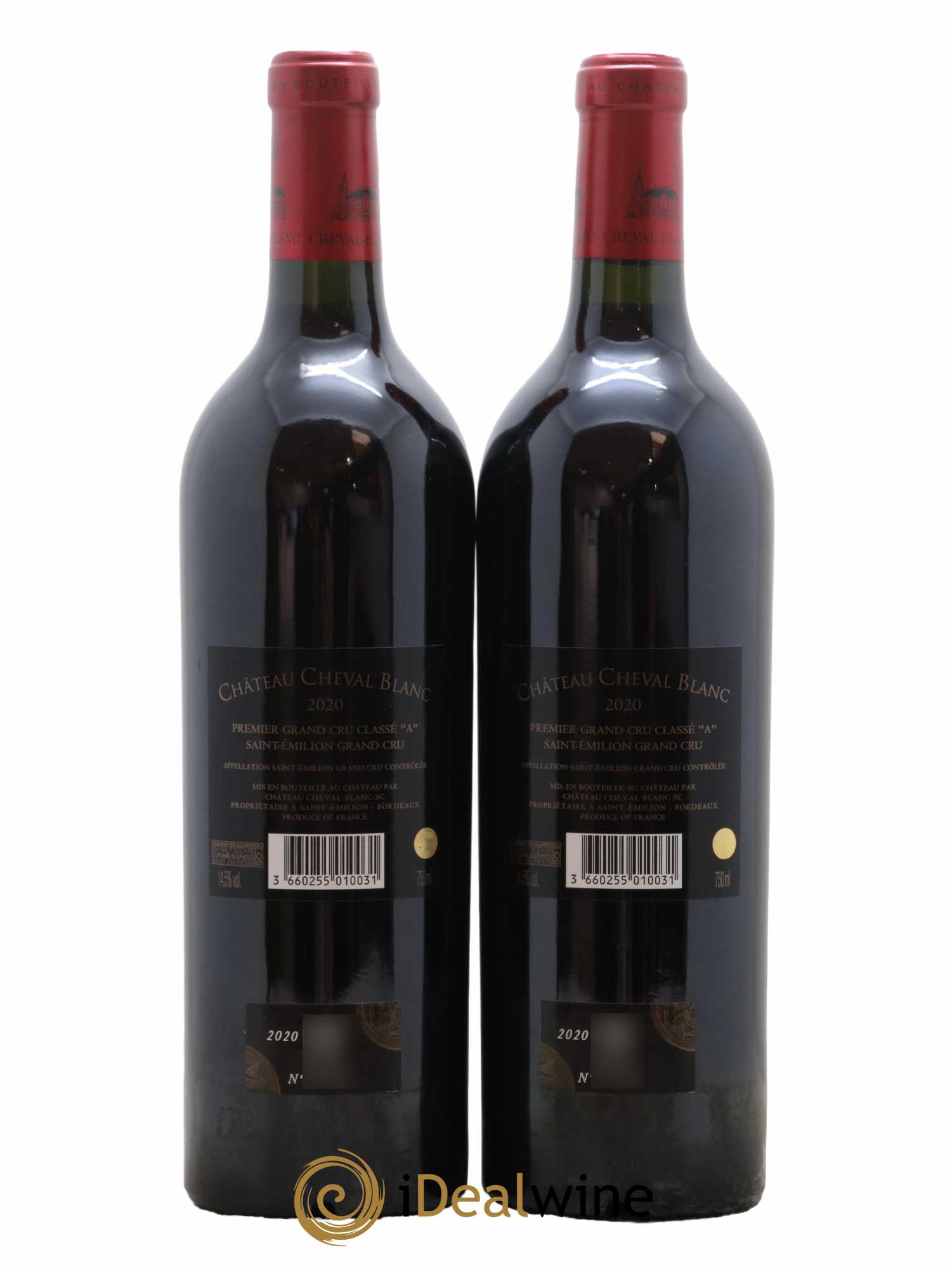 Château Cheval Blanc 1er Grand Cru Classé A 2020 - Lot de 2 bouteilles - 1