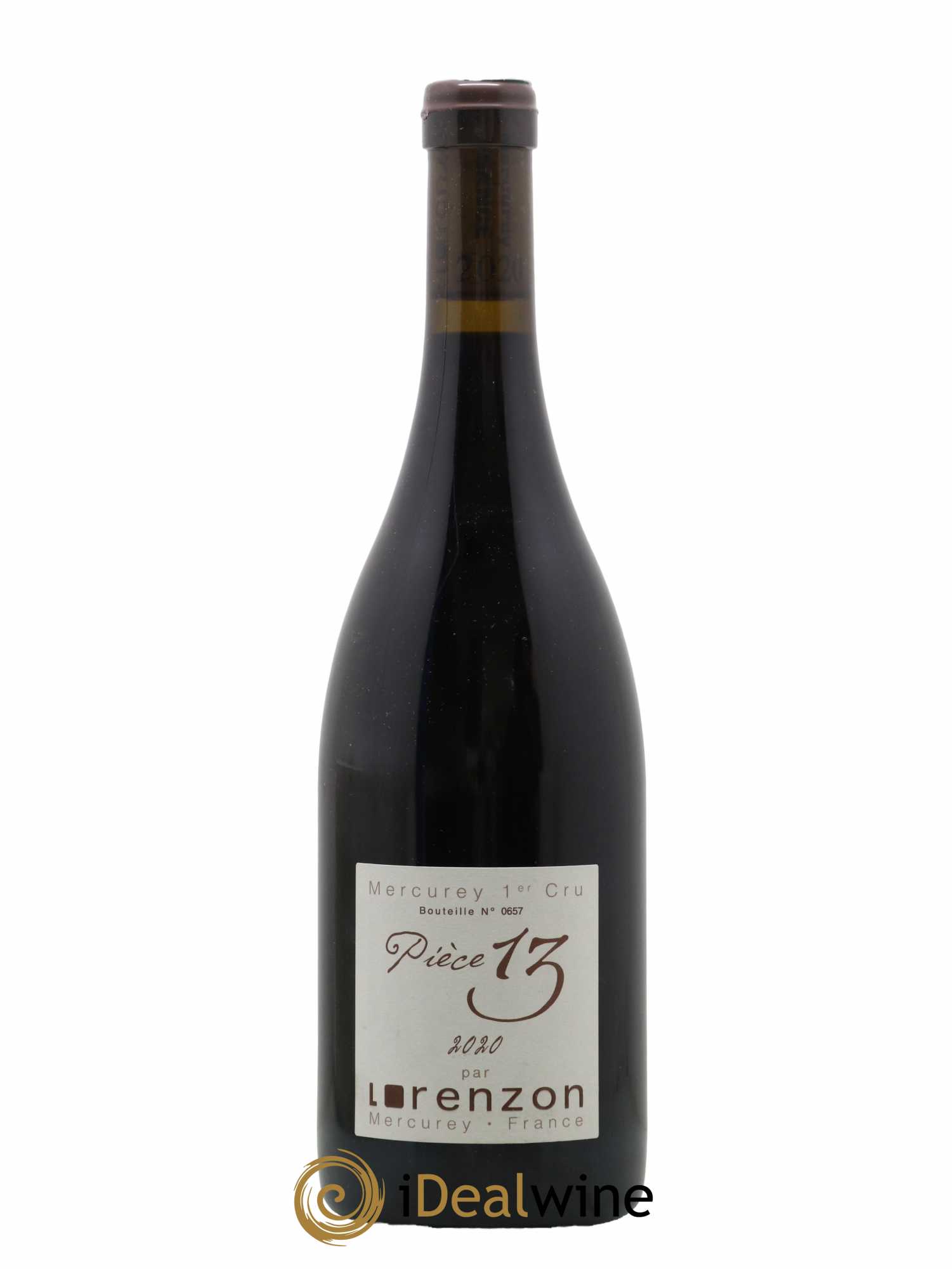Mercurey 1er Cru Pièce 13 Bruno Lorenzon 2020 - Lot de 1 bouteille - 0