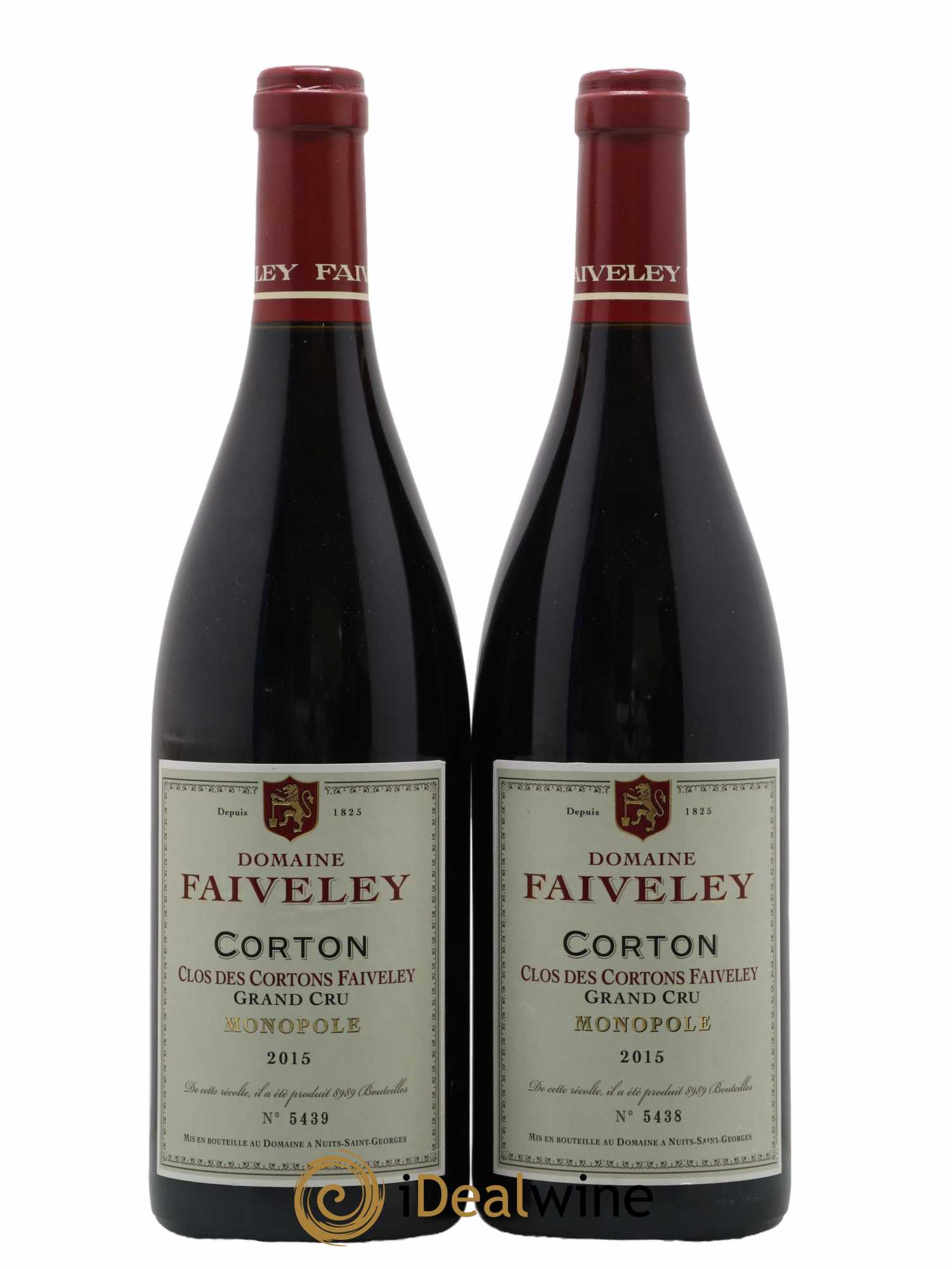 Corton Grand Cru Clos des Cortons Faiveley 2015 - Lot de 2 bouteilles - 0