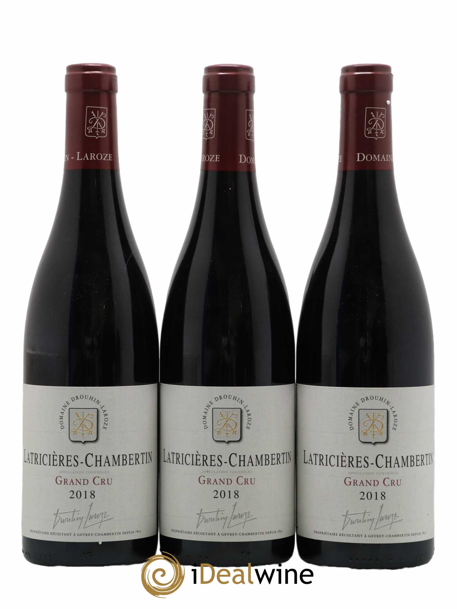 Latricières-Chambertin Grand Cru Domaine Drouhin-Laroze 2018 - Lot de 3 bouteilles - 0