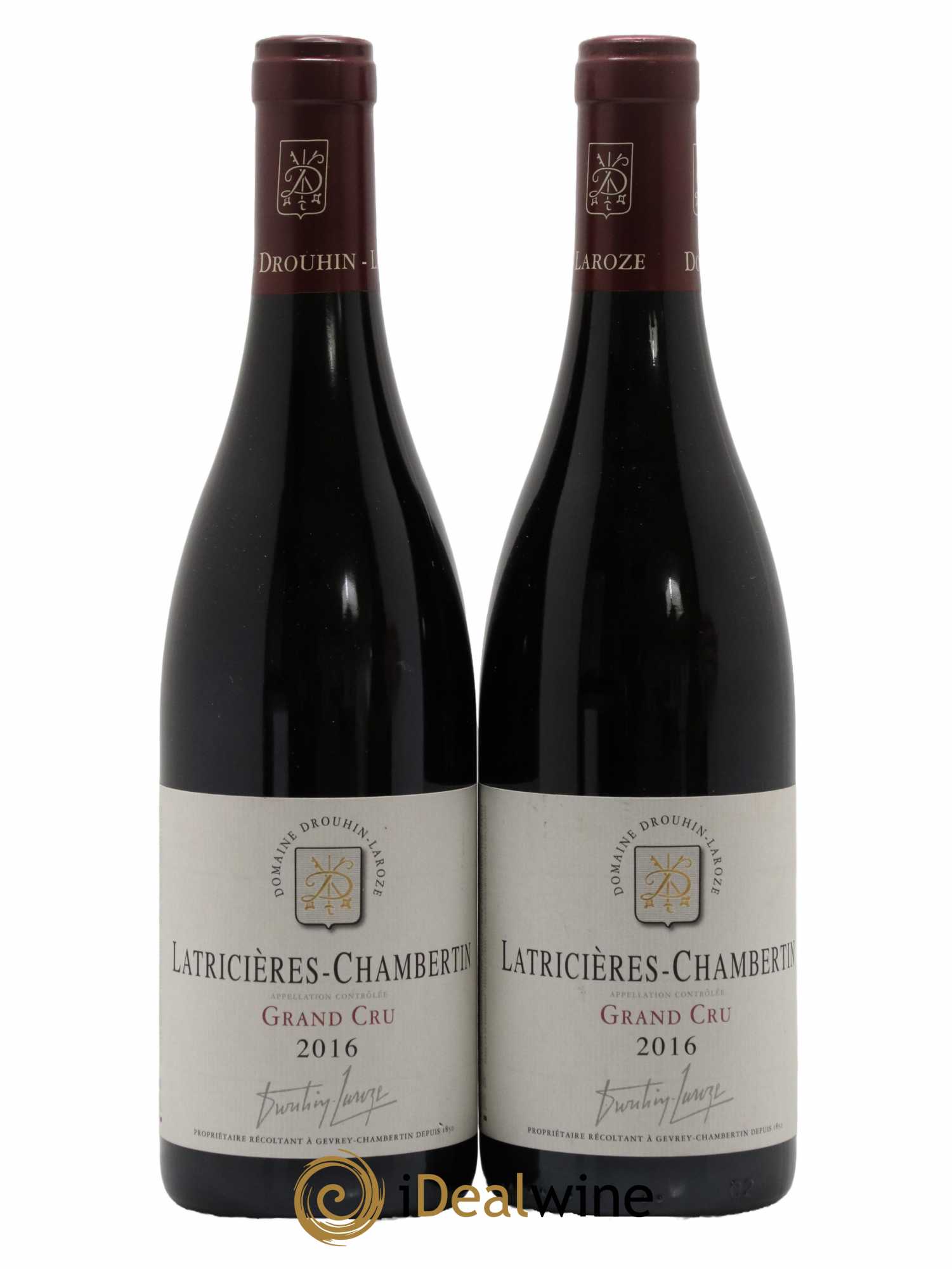 Latricières-Chambertin Grand Cru Domaine Drouhin-Laroze 2016 - Lot de 2 bouteilles - 0