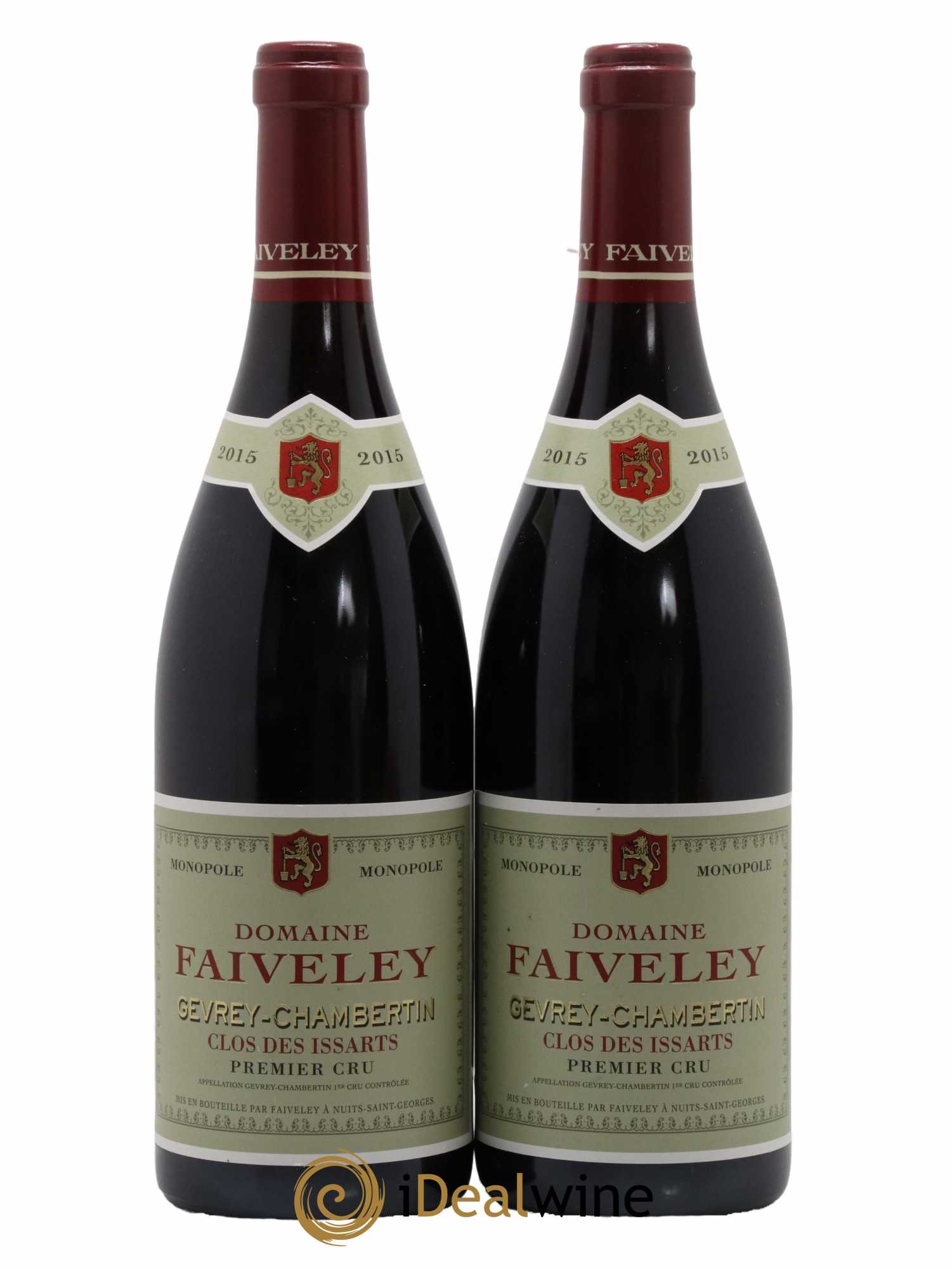 Gevrey-Chambertin 1er Cru Clos Des Issarts Domaine Faiveley 2015 - Lot de 2 bouteilles - 0