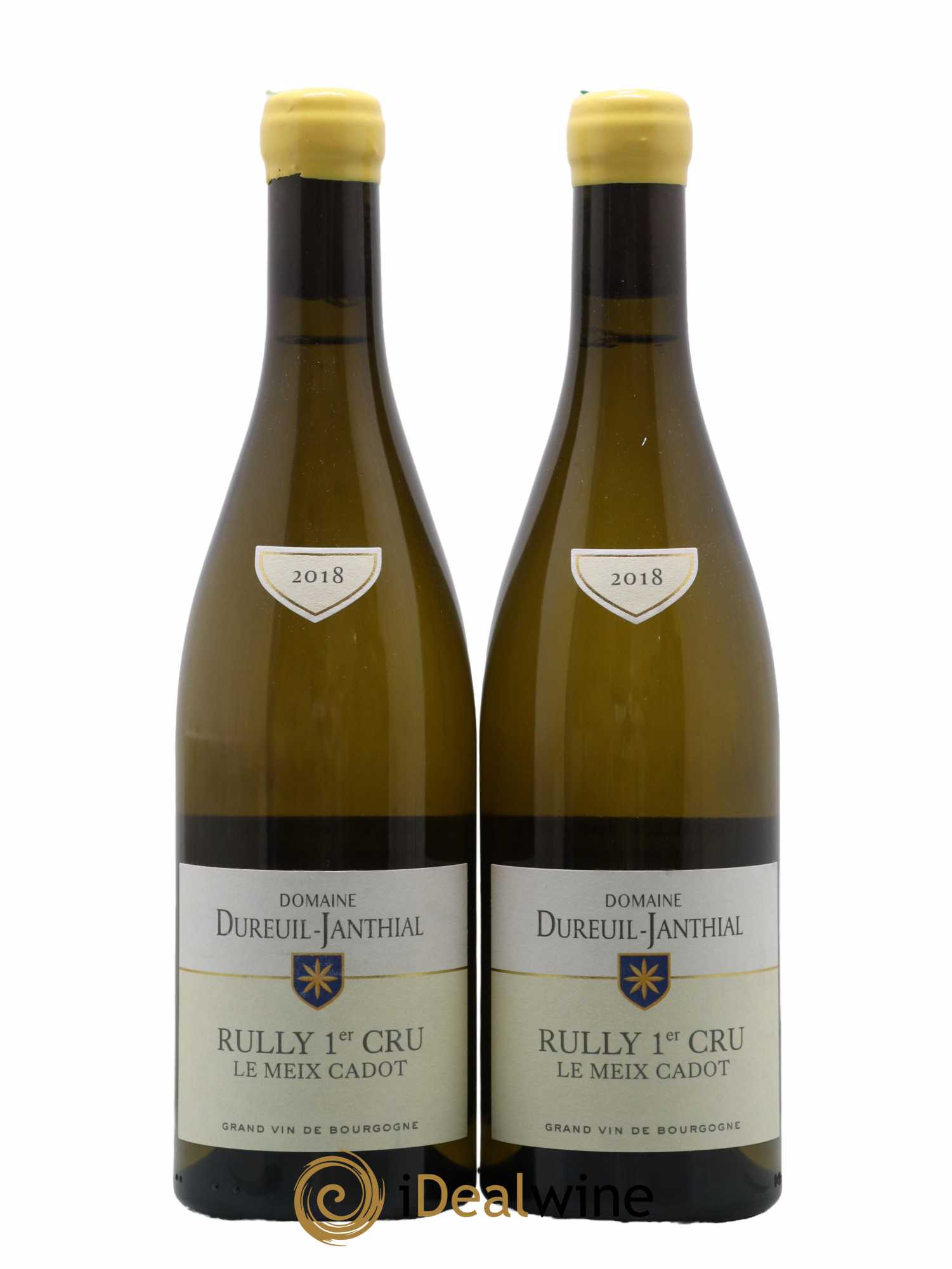 Rully 1er Cru Le Meix Cadot Vincent Dureuil-Janthial 2018 - Lot de 2 bouteilles - 0
