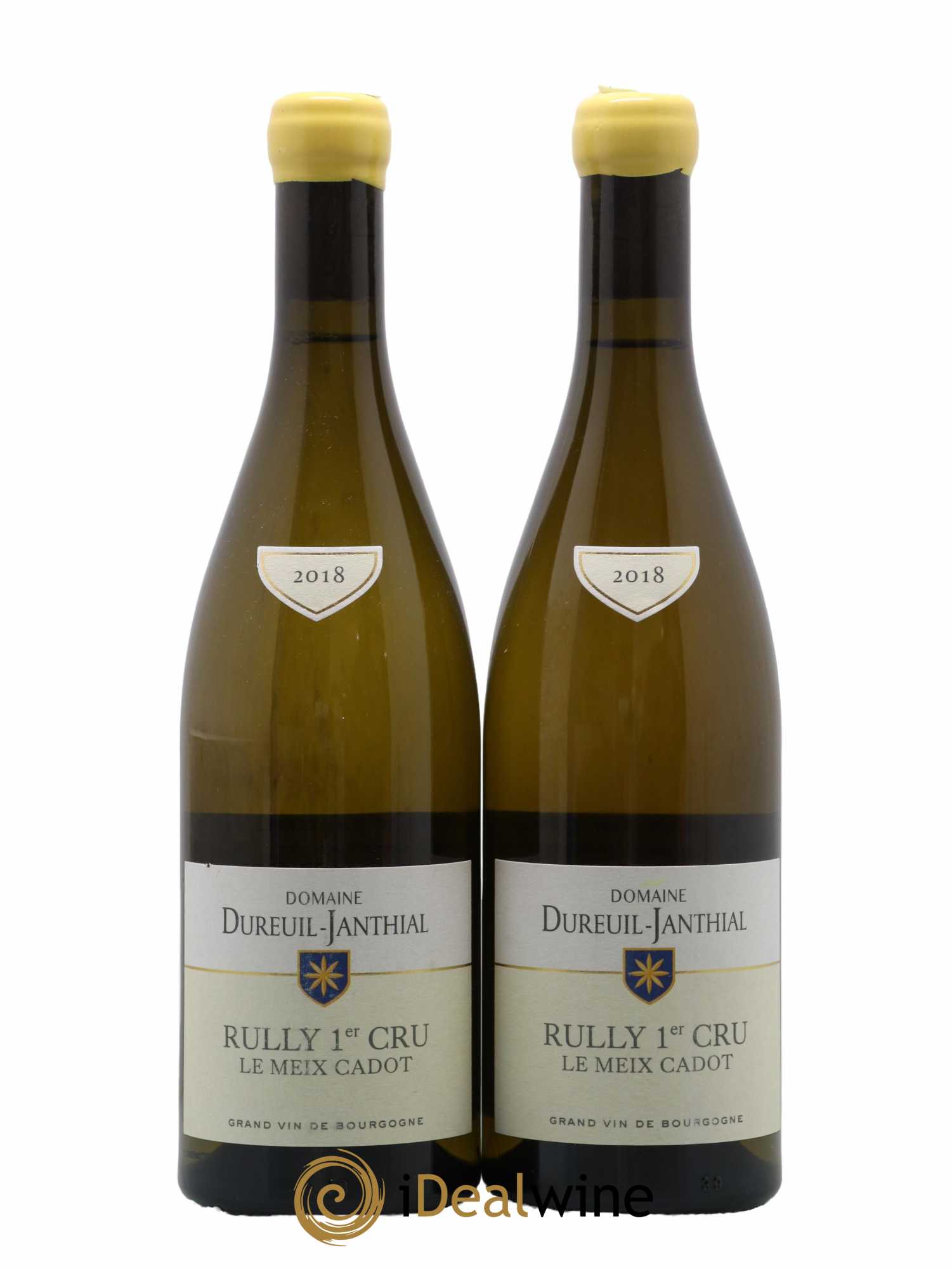 Rully 1er Cru Le Meix Cadot Vincent Dureuil-Janthial 2018 - Lot de 2 bouteilles - 0