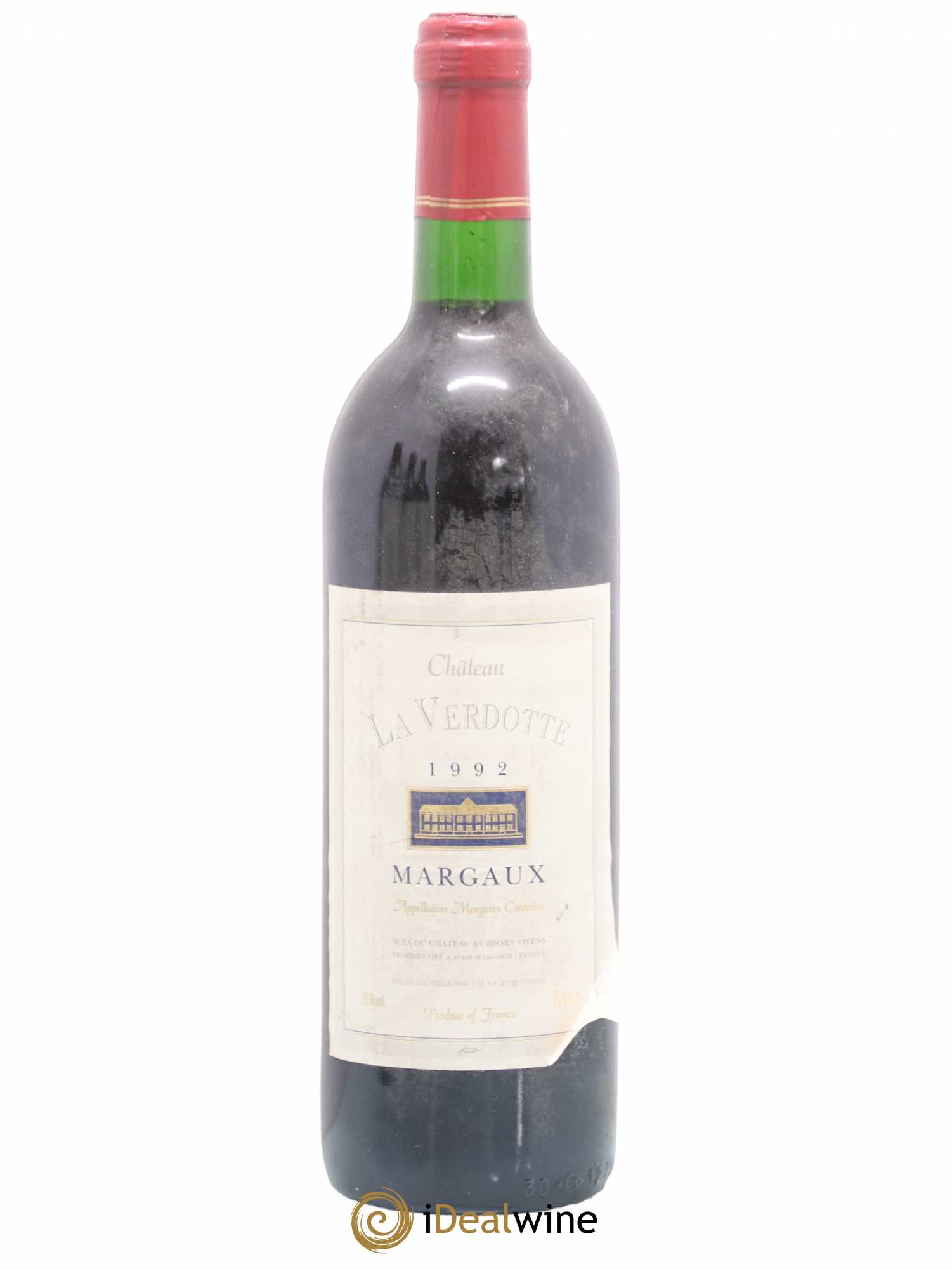 Bordeaux Margaux Château La Verdotte 1992 - Posten von 1 Flasche - 0