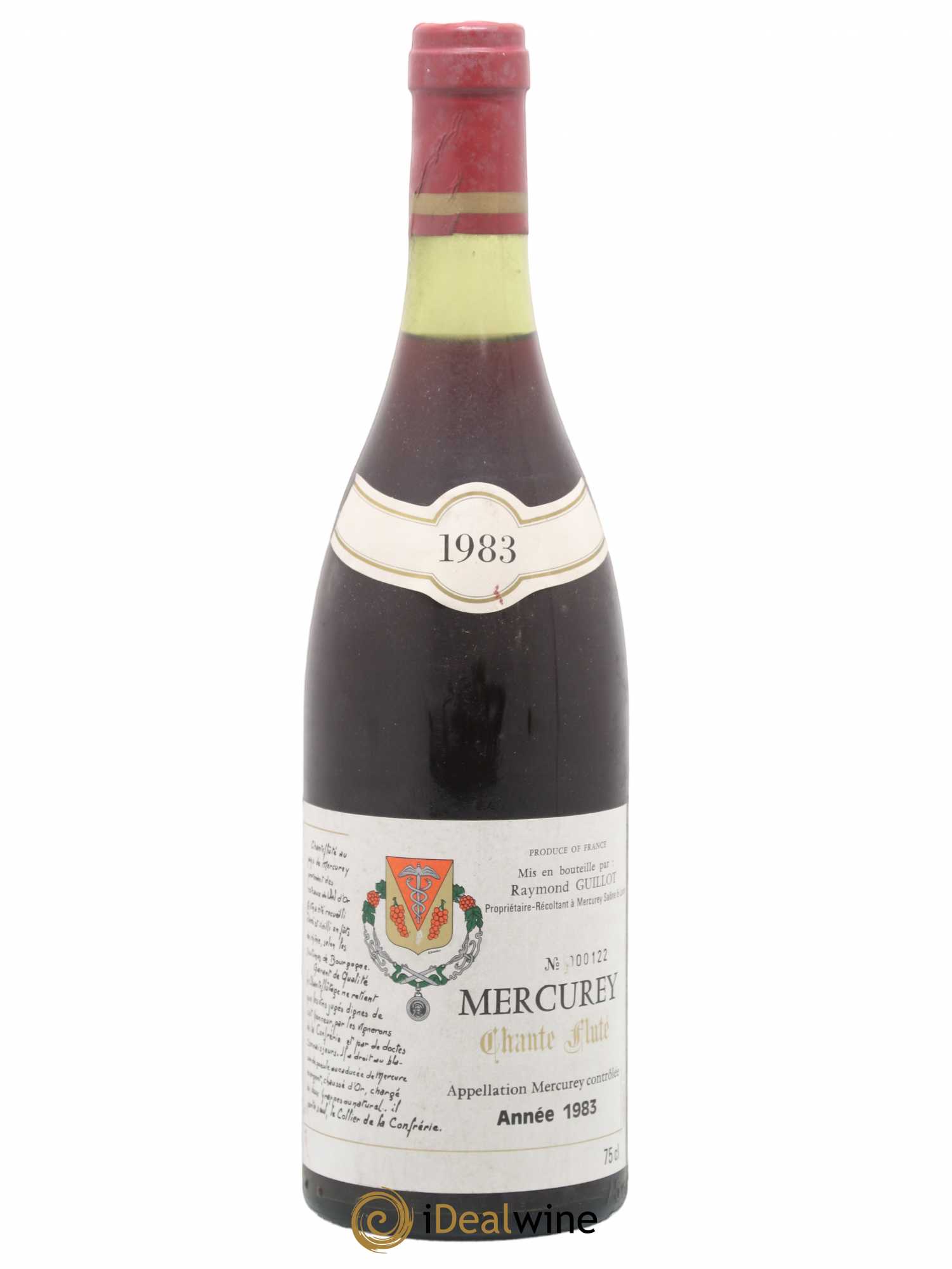 Mercurey Chante Fluté Raymond Guillot 1983 - Posten von 1 Flasche - 0