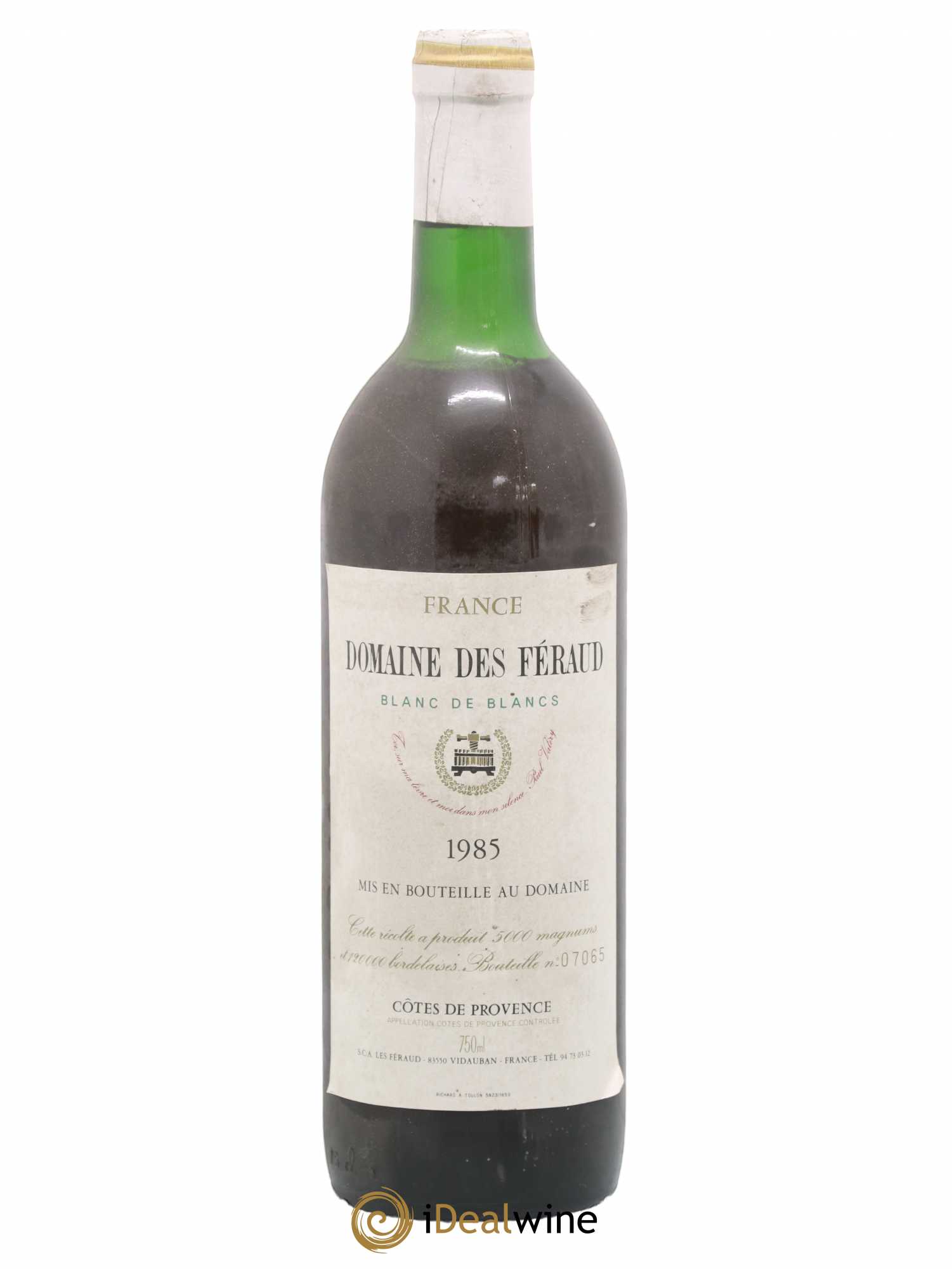 Côtes de Provence Domaine des Feraud (sans prix de réserve) 1985 - Posten von 1 Flasche - 0