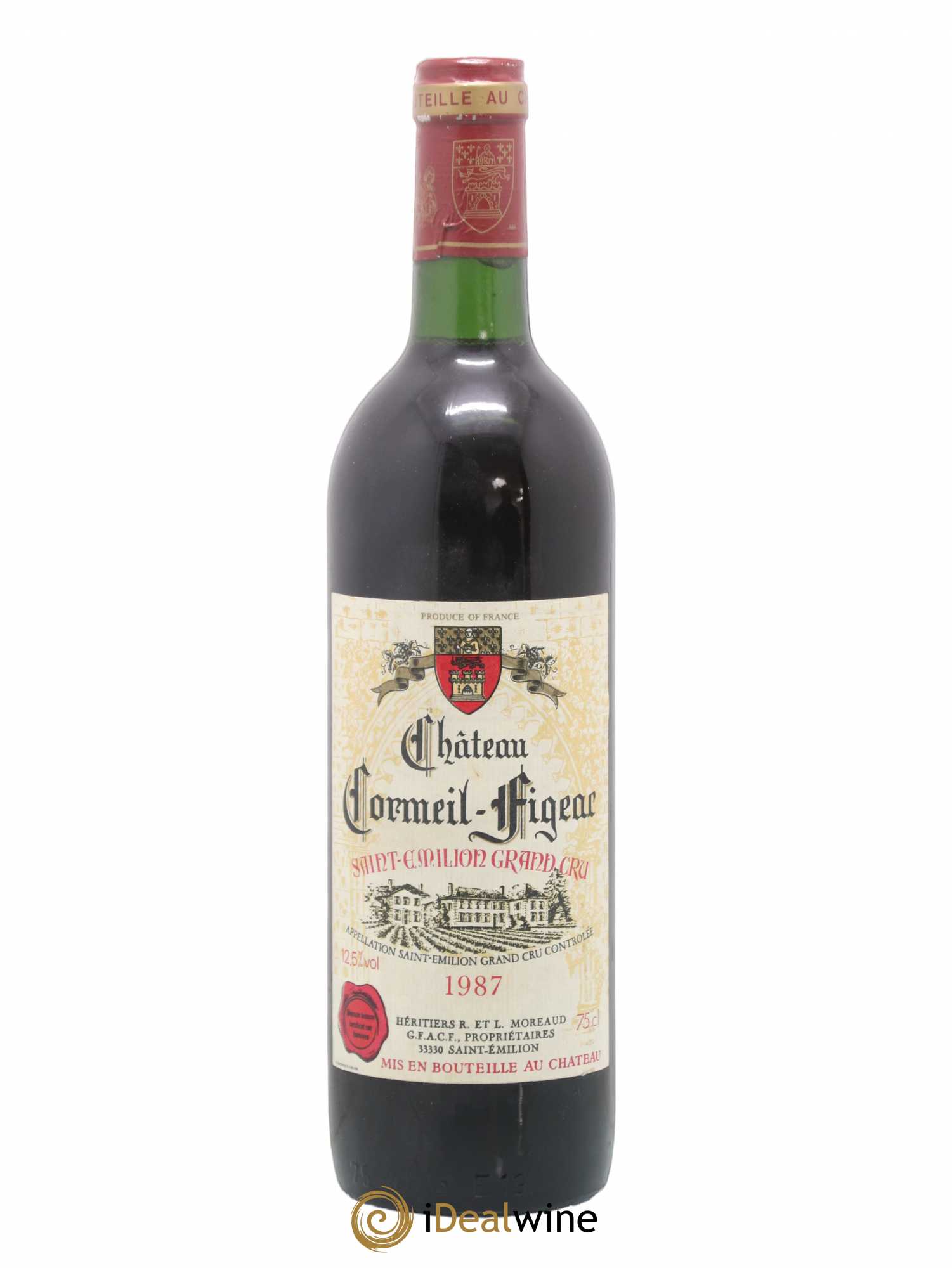 Château Cormeil Figeac (sans prix de réserve) 1987 - Lot de 1 bouteille - 0