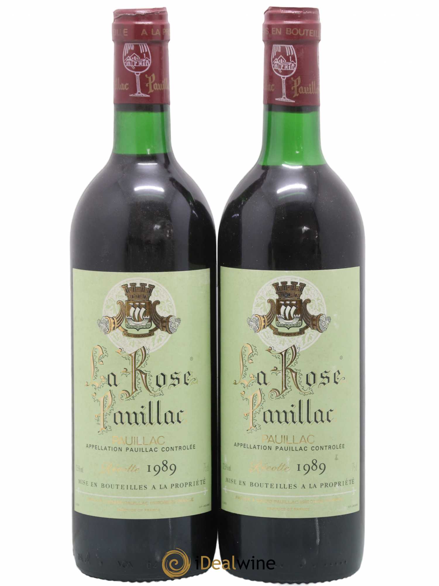 La Rose Pauillac (sans prix de réserve) 1989 - Lot de 2 bouteilles - 0