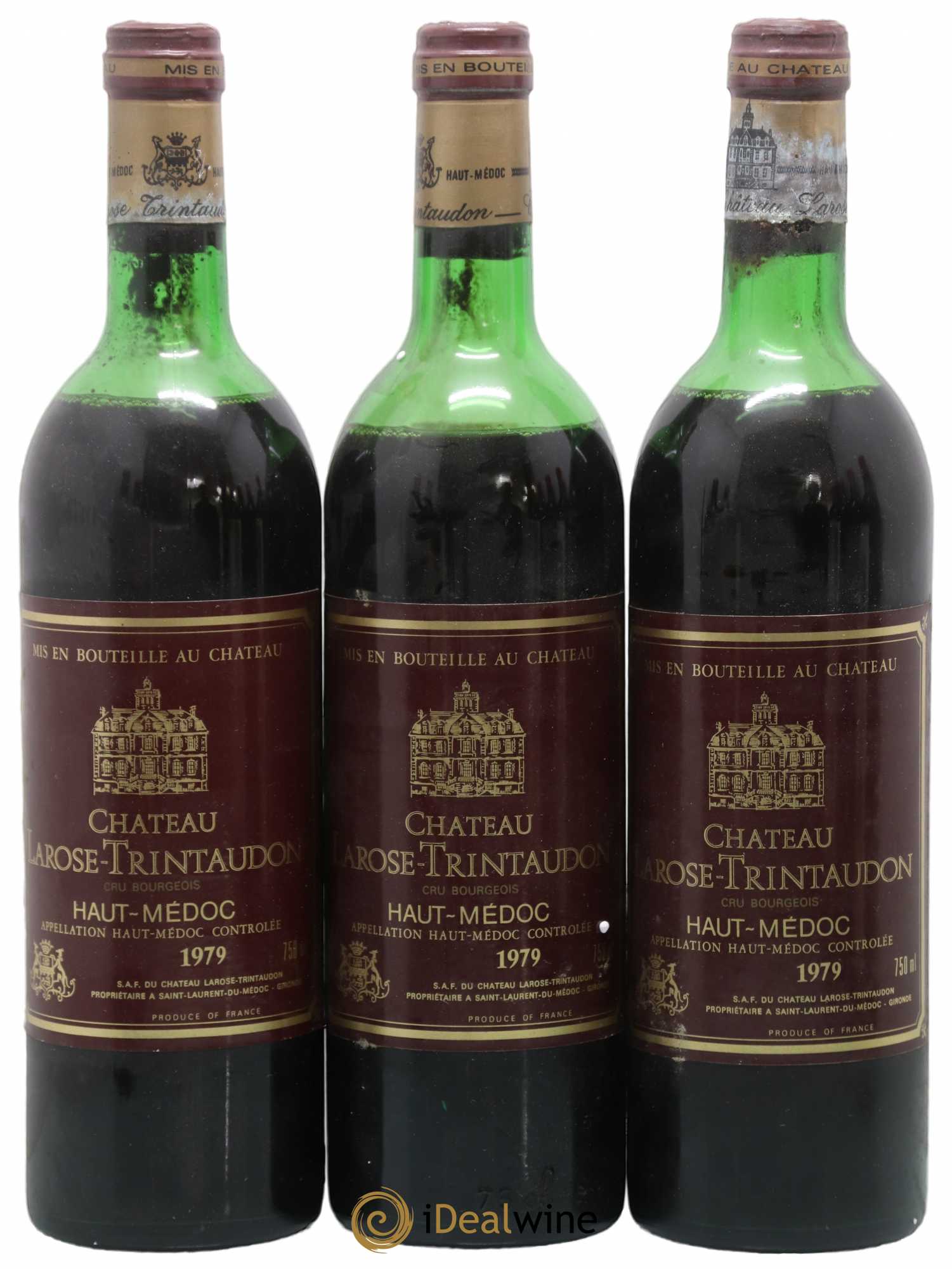 Château Larose Trintaudon Cru Bourgeois (senza prezzo di riserva) 1979 - Lotto di 3 bottiglie - 0