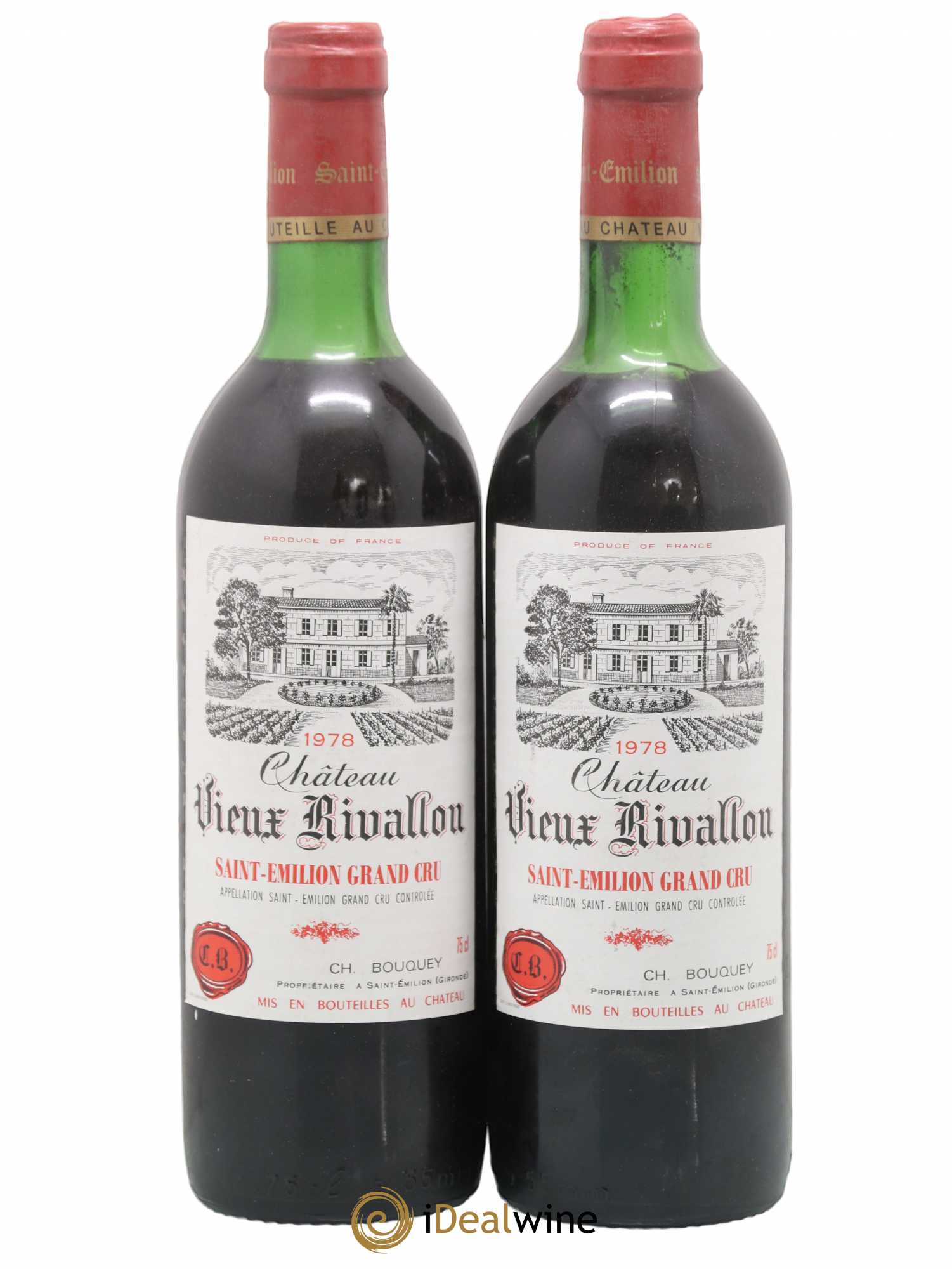 Saint-Émilion Grand Cru Vieux Rivallon (sans prix de réserve) 1978 - Posten von 2 Flaschen - 0