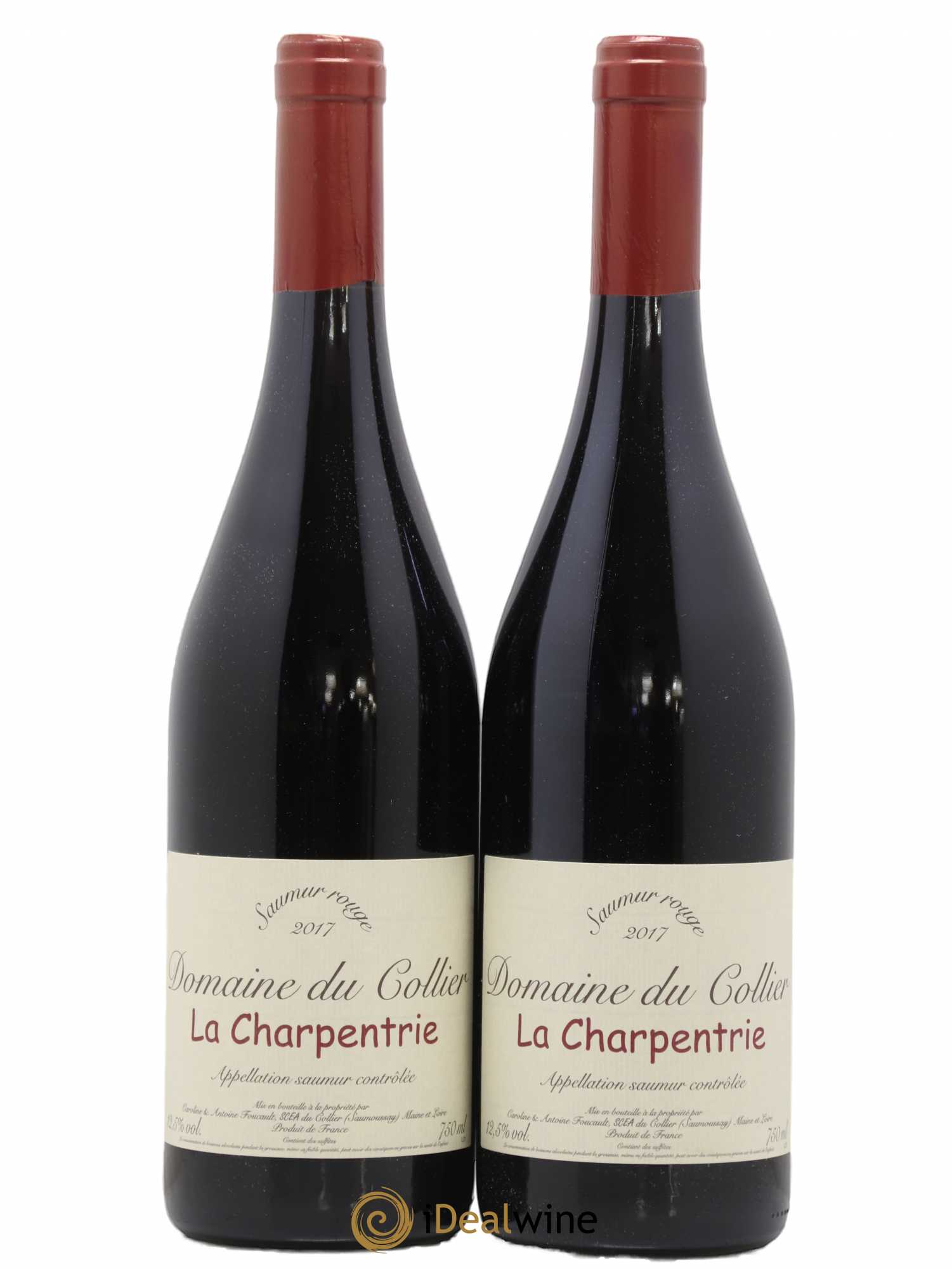 Saumur La Charpentrie Domaine du Collier 2017 - Lot de 2 bouteilles - 0