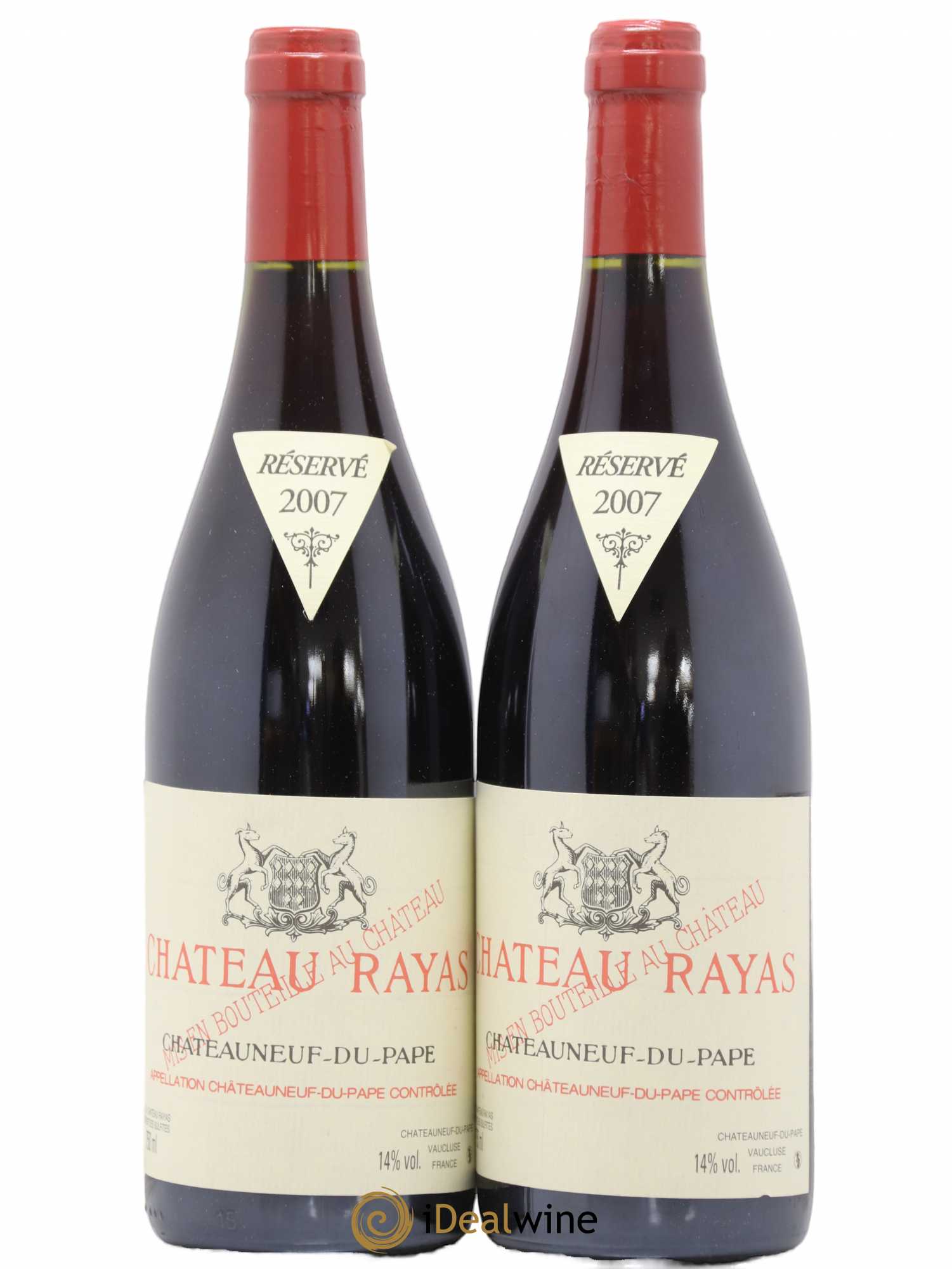 Châteauneuf-du-Pape Château Rayas Emmanuel Reynaud 2007 - Lot de 2 bouteilles - 0