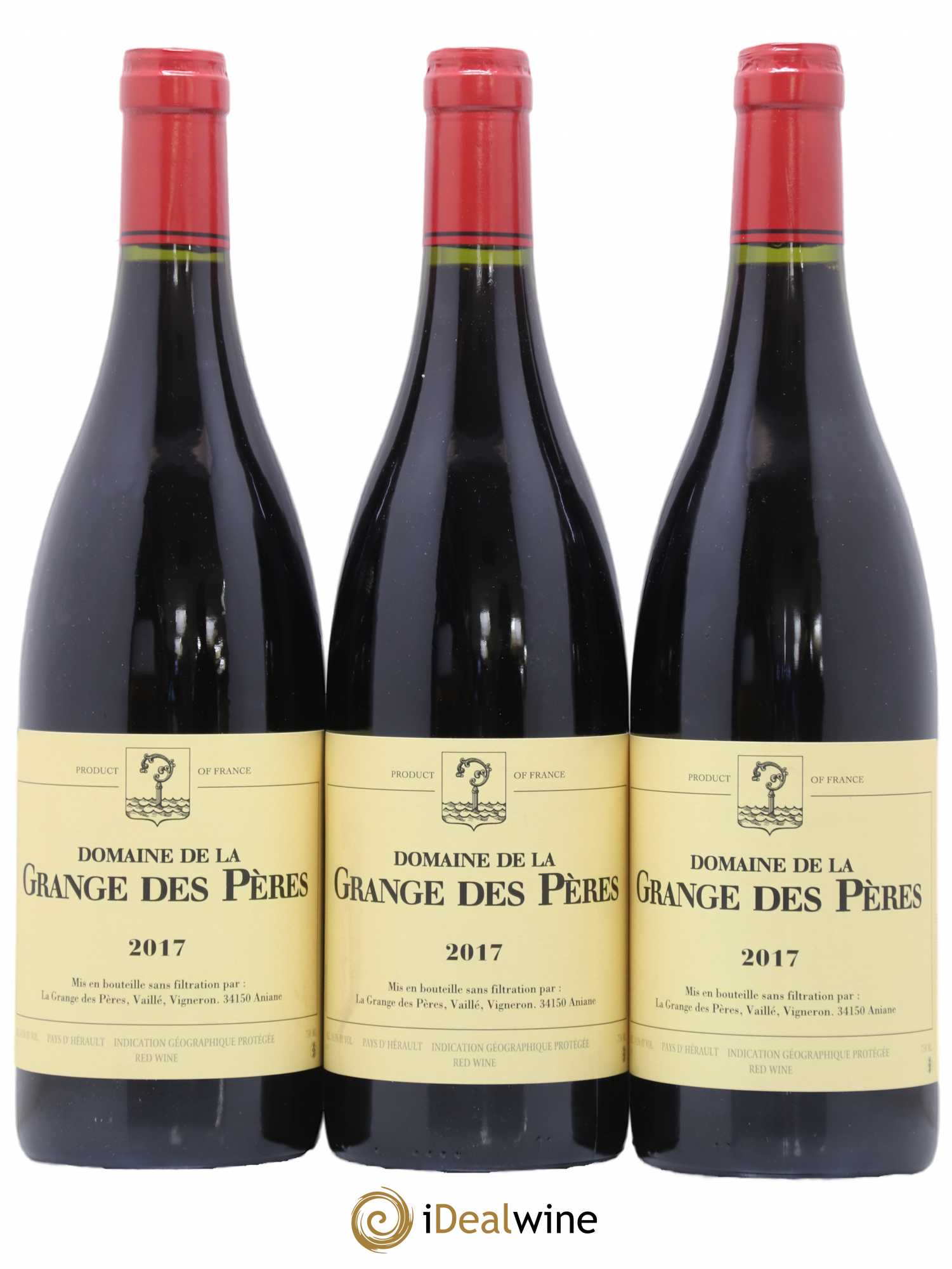Pays d'Hérault Grange des Pères Laurent Vaillé 2017 - Lot de 3 bouteilles - 0