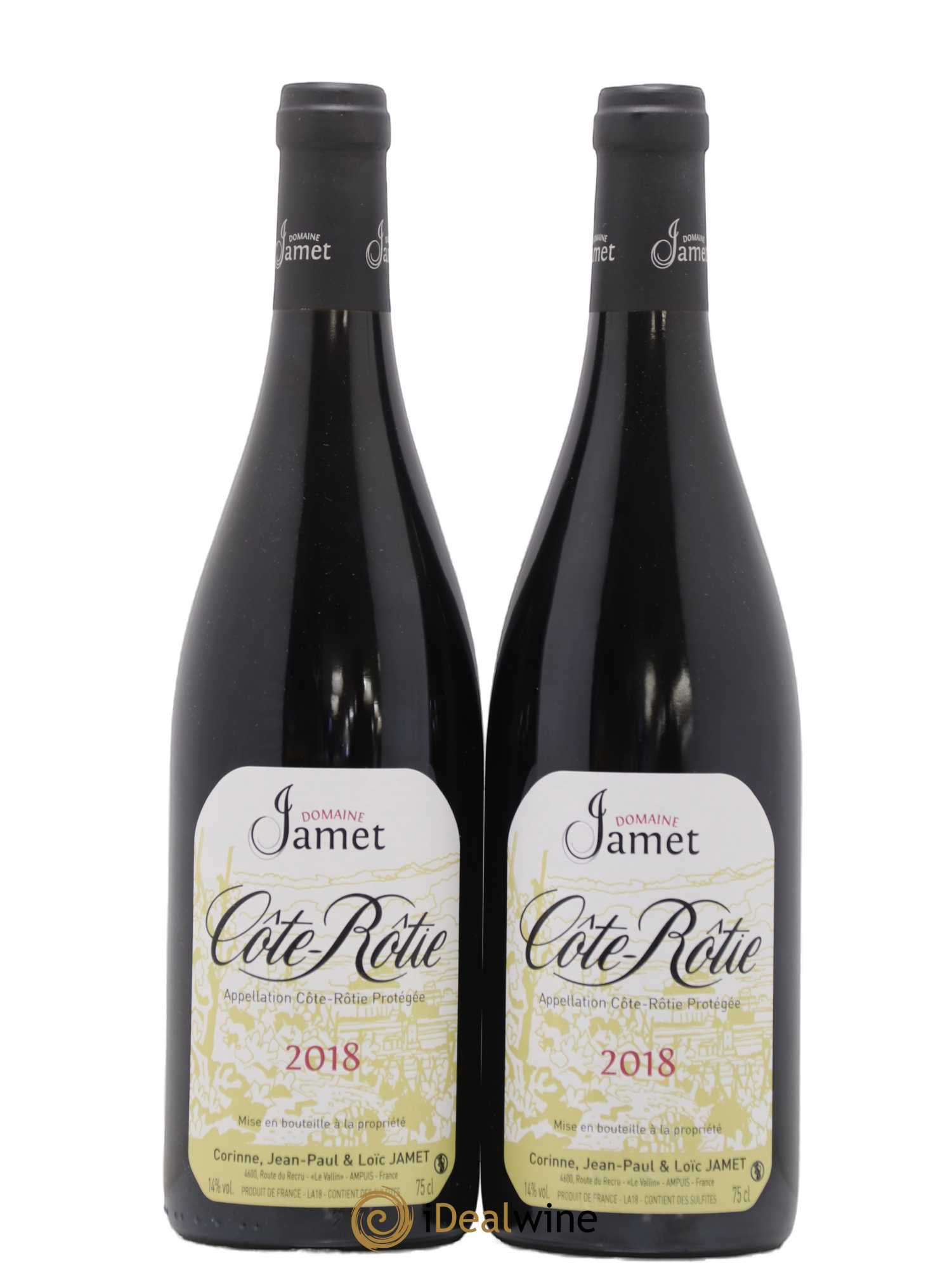 Côte-Rôtie Jamet (Domaine) 2018 - Lot de 2 bouteilles - 0