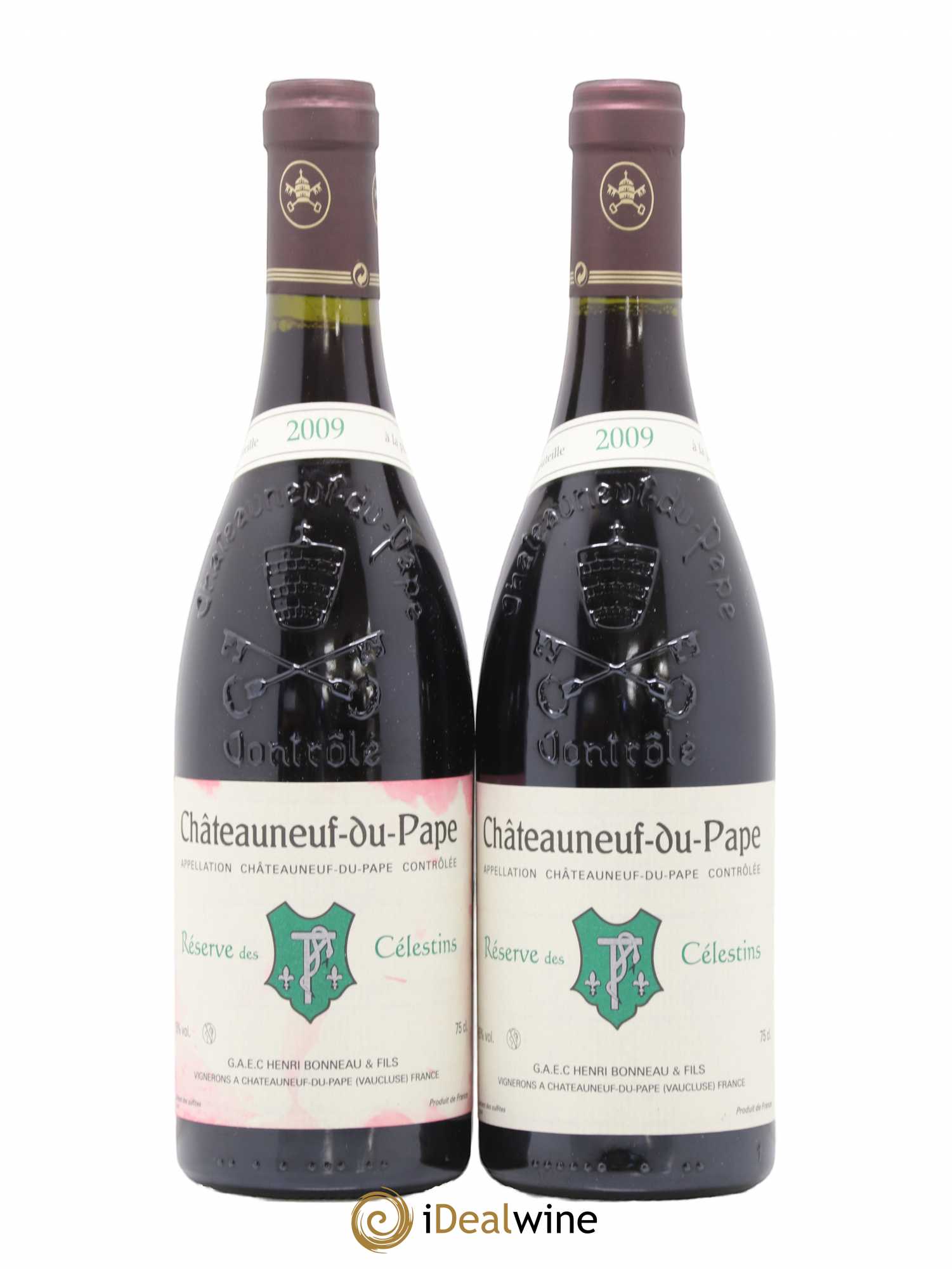 Châteauneuf-du-Pape Réserve des Célestins Henri Bonneau & Fils 2009 - Lot de 2 bouteilles - 0