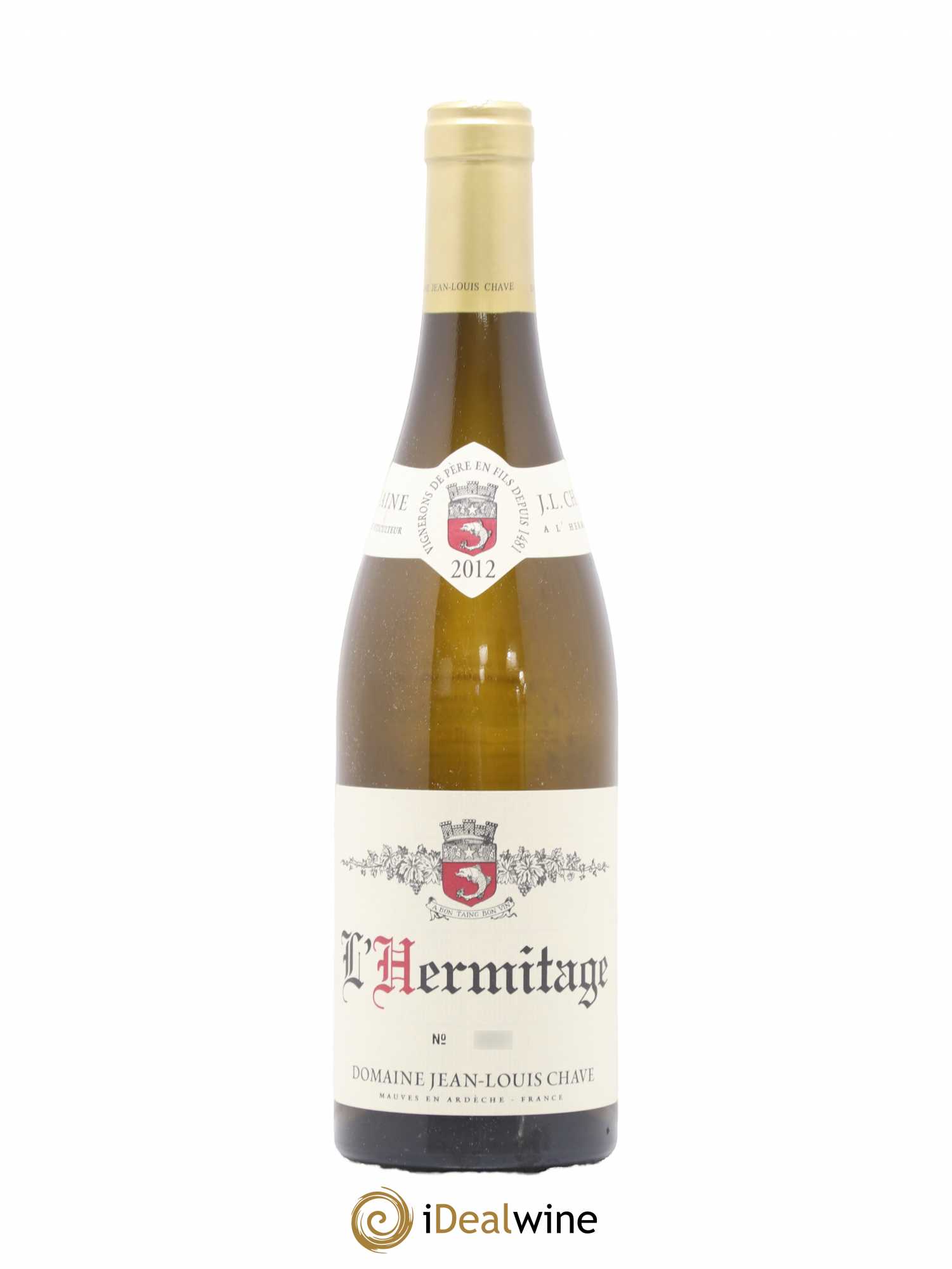 Hermitage Jean-Louis Chave 2012 - Lot de 1 bouteille - 0