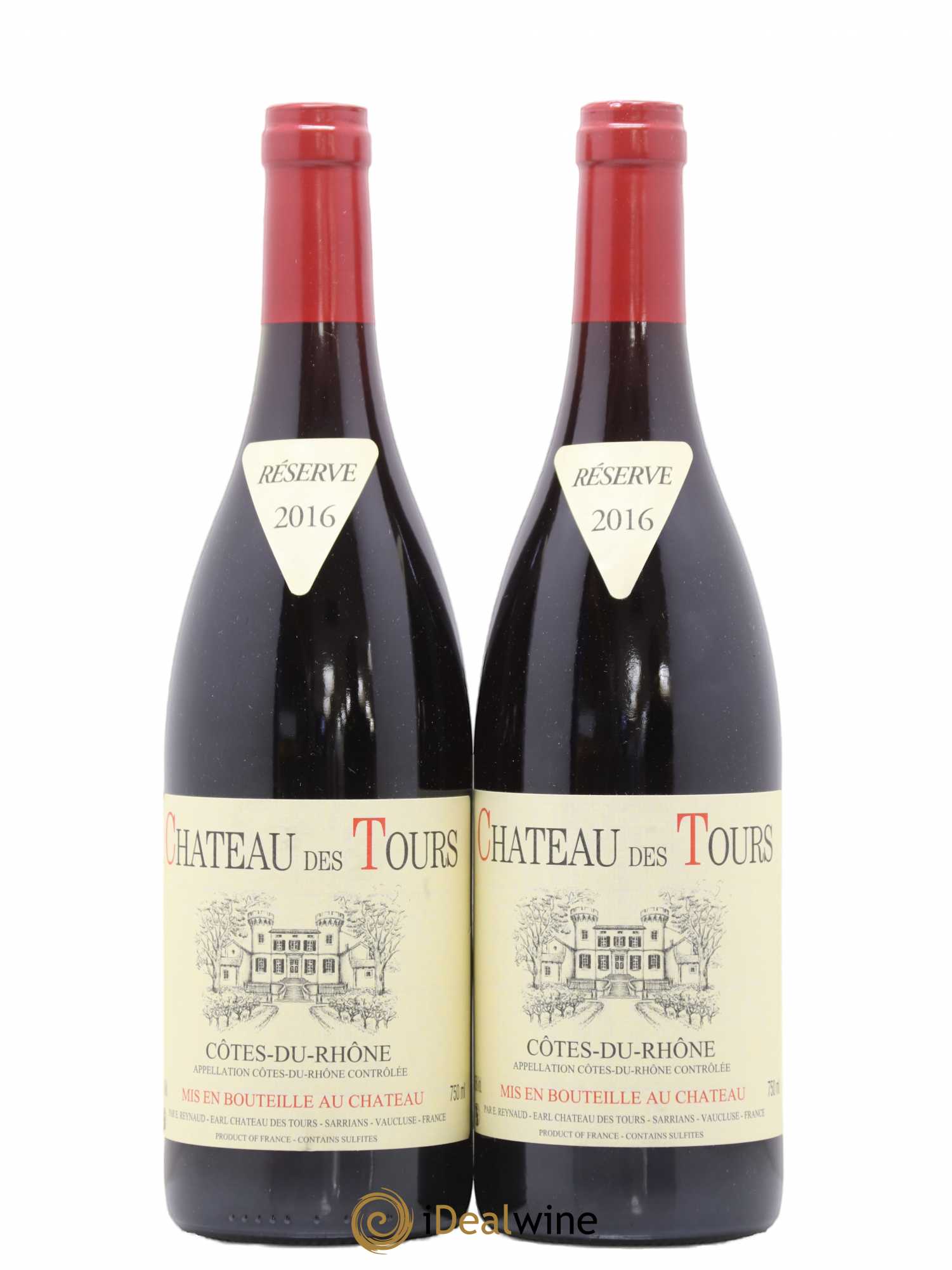 Côtes-du-Rhône Château des Tours Emmanuel Reynaud 2016 - Lot de 2 bouteilles - 0