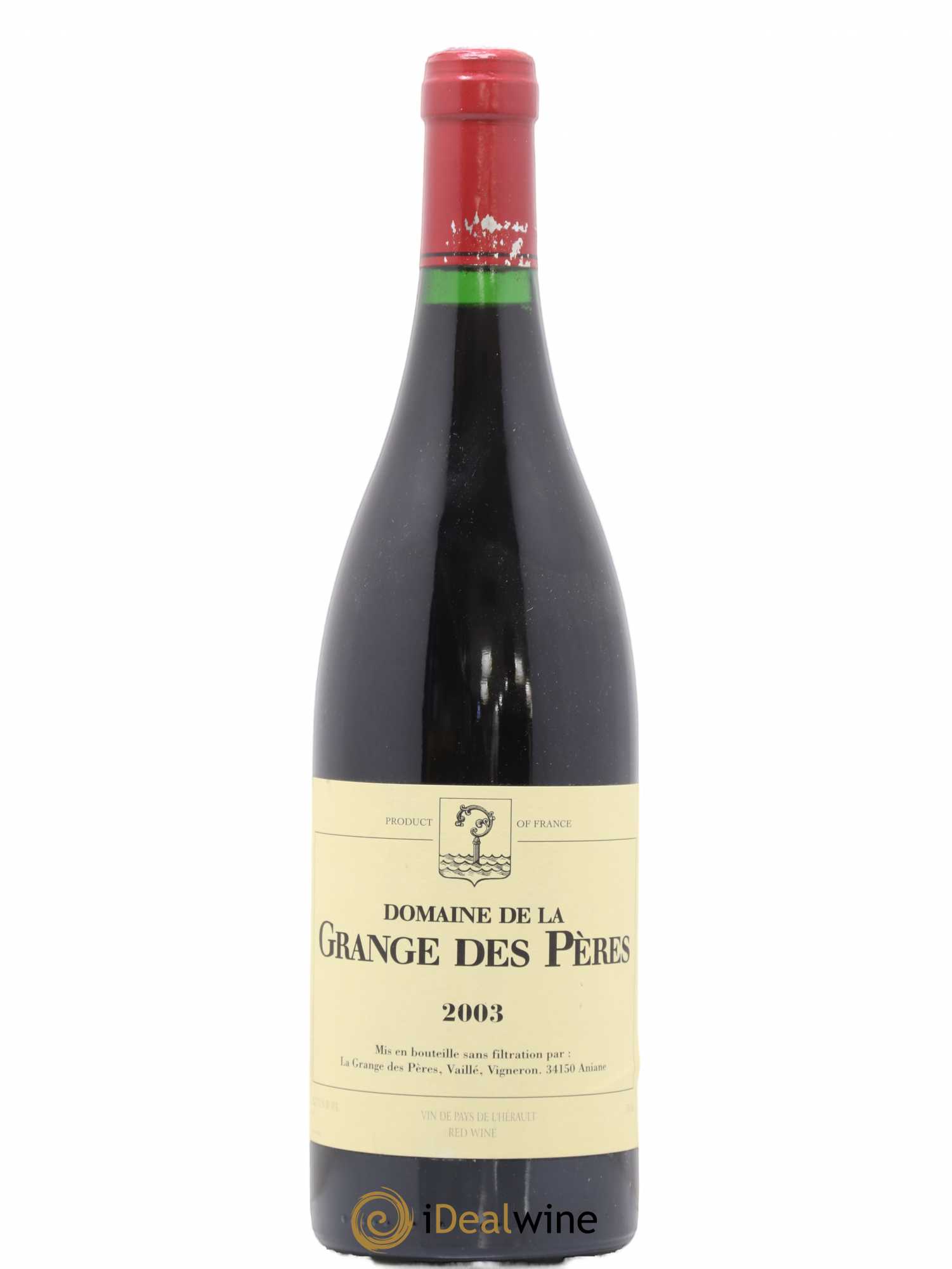 Pays d'Hérault Grange des Pères Laurent Vaillé 2003 - Lot de 1 bouteille - 0