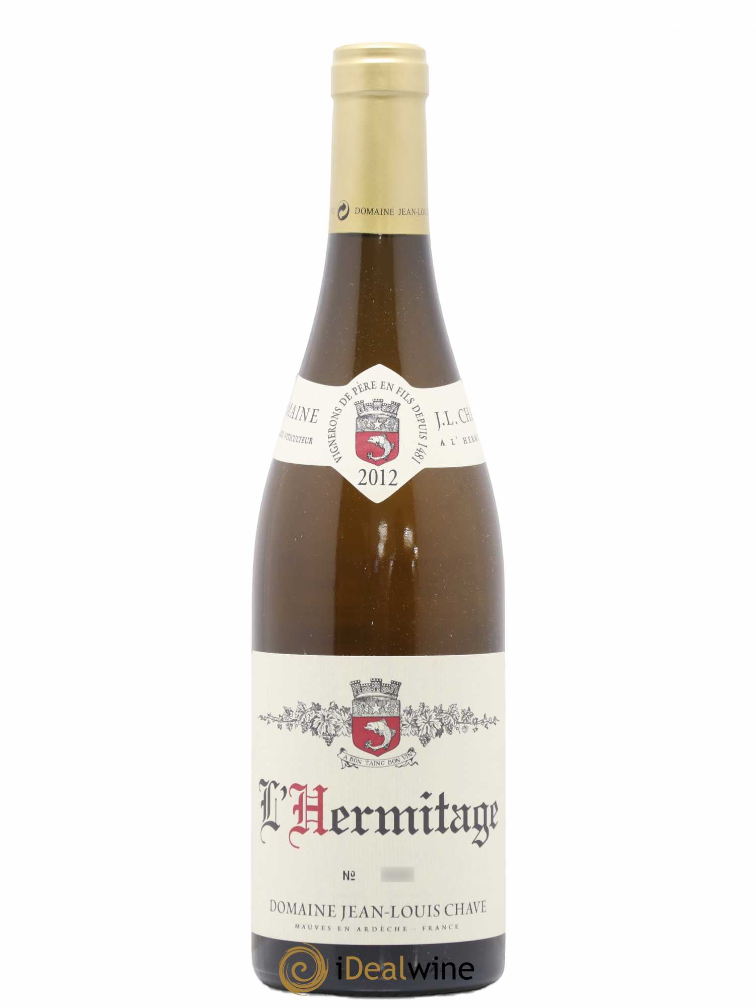 Hermitage Jean-Louis Chave 2012 - Lot de 1 bouteille - 0