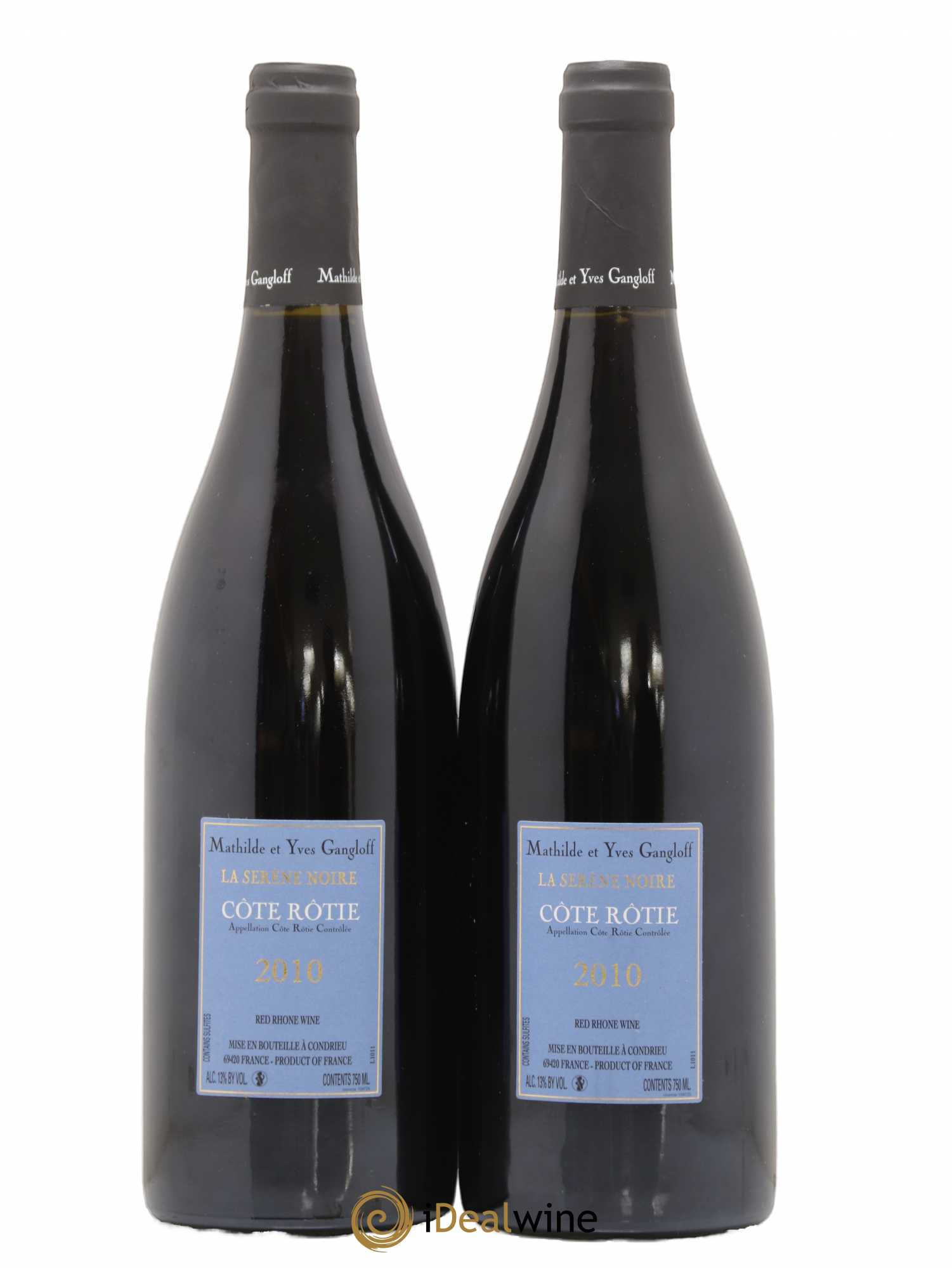 Côte-Rôtie La Sereine Noire Gangloff (Domaine) 2010 - Lot de 2 bouteilles - 1
