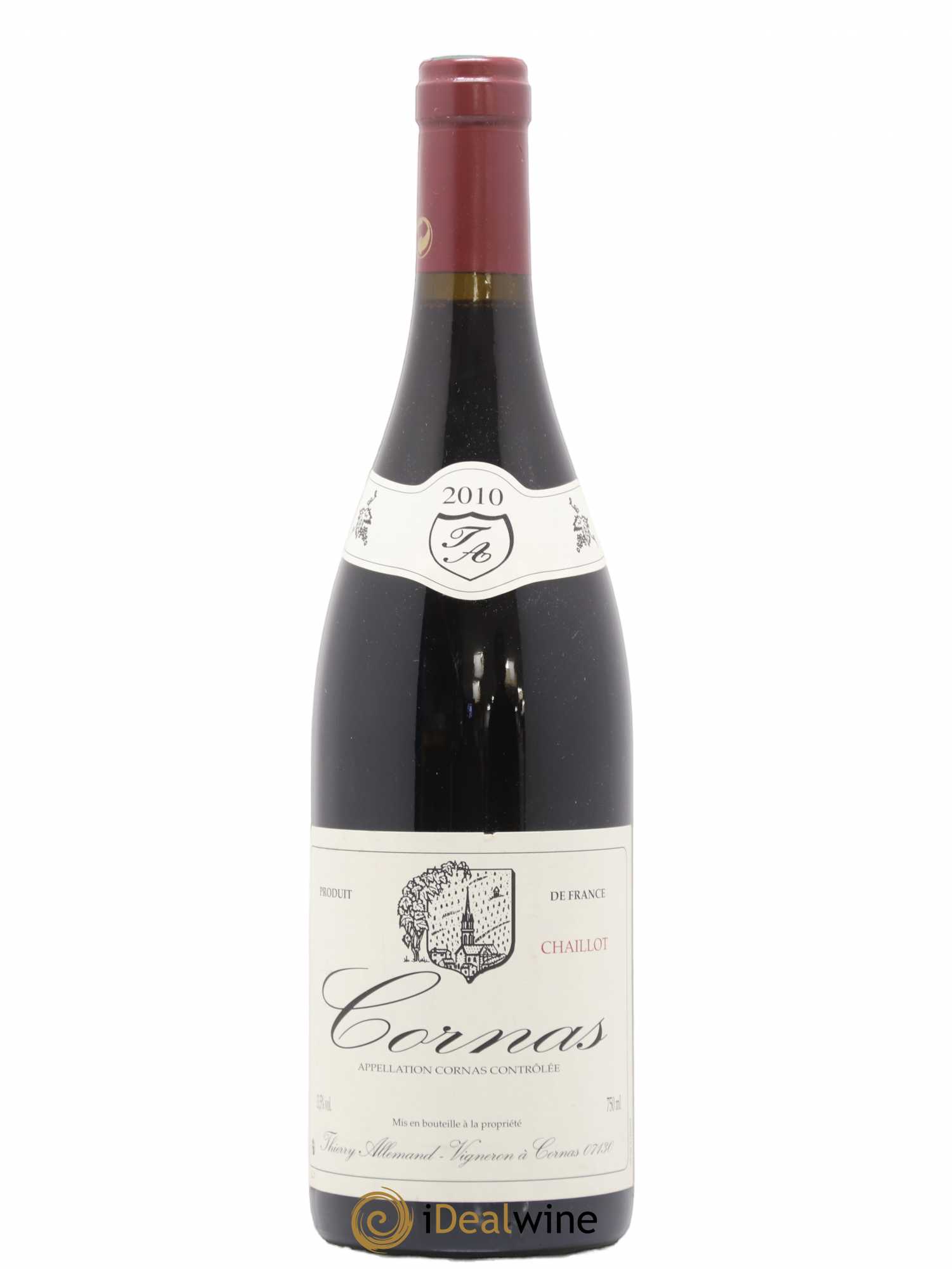 Cornas Chaillot Thierry Allemand 2010 - Lot de 1 bouteille - 0