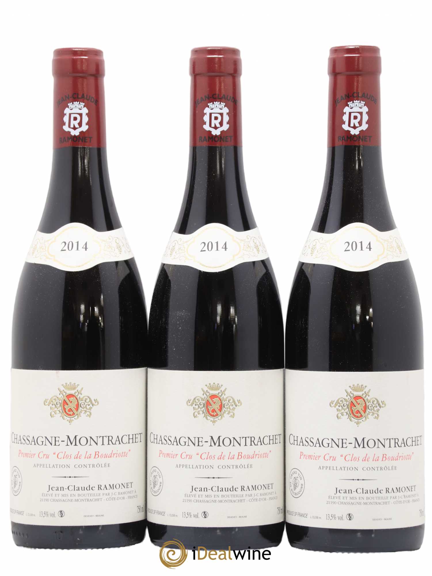 Chassagne-Montrachet 1er Cru Boudriotte Ramonet (Domaine) 2014 - Lot de 3 bouteilles - 0