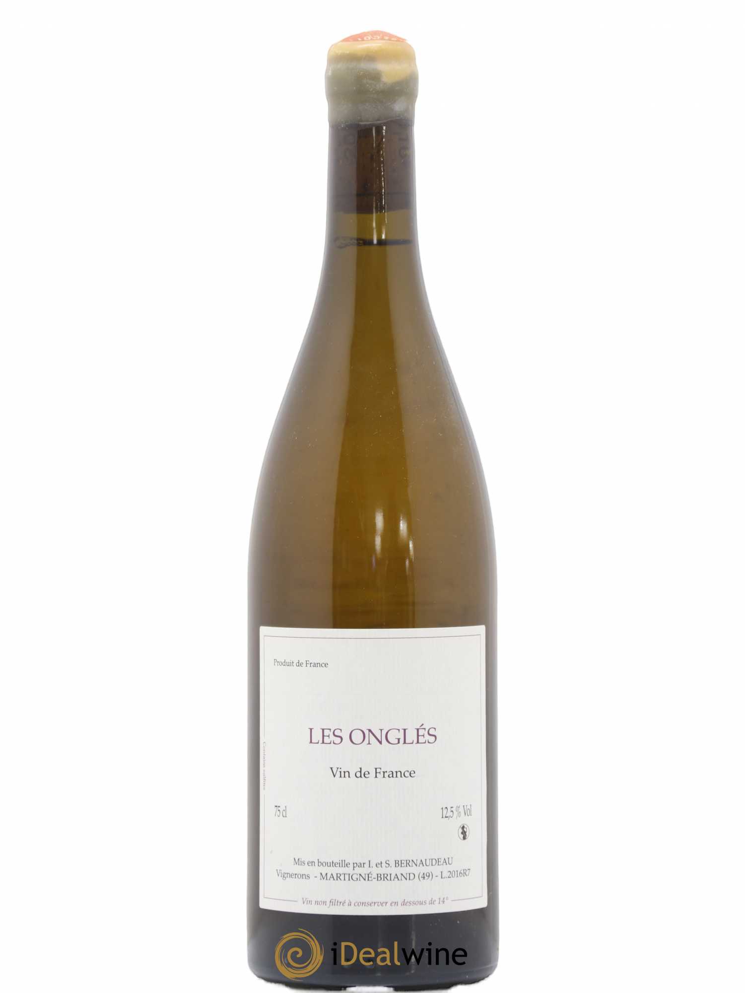 Vin de France Les Onglés Stéphane Bernaudeau 2016 - Lot de 1 bouteille - 0