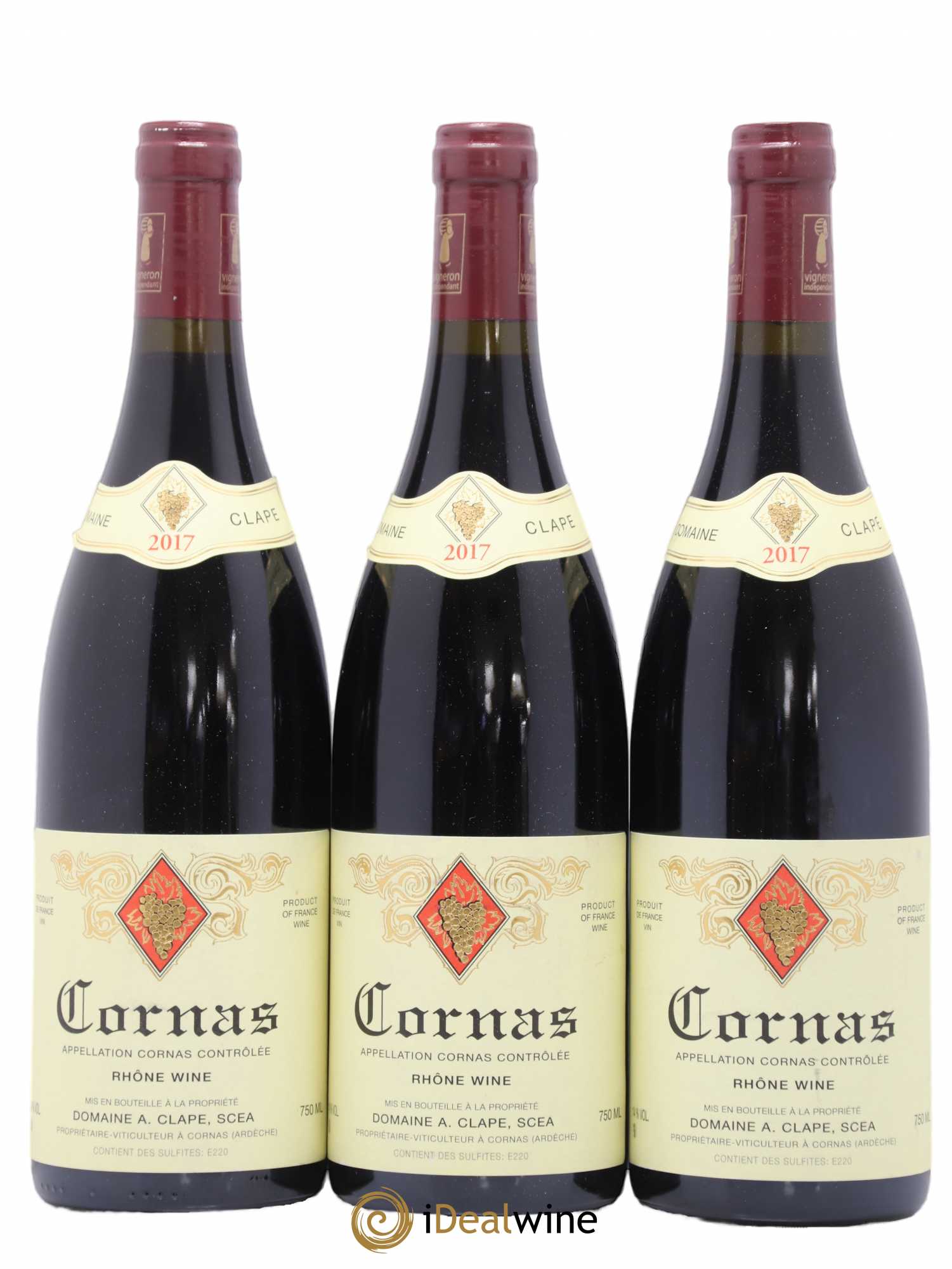 Cornas Auguste Clape 2017 - Lot de 3 bouteilles - 0