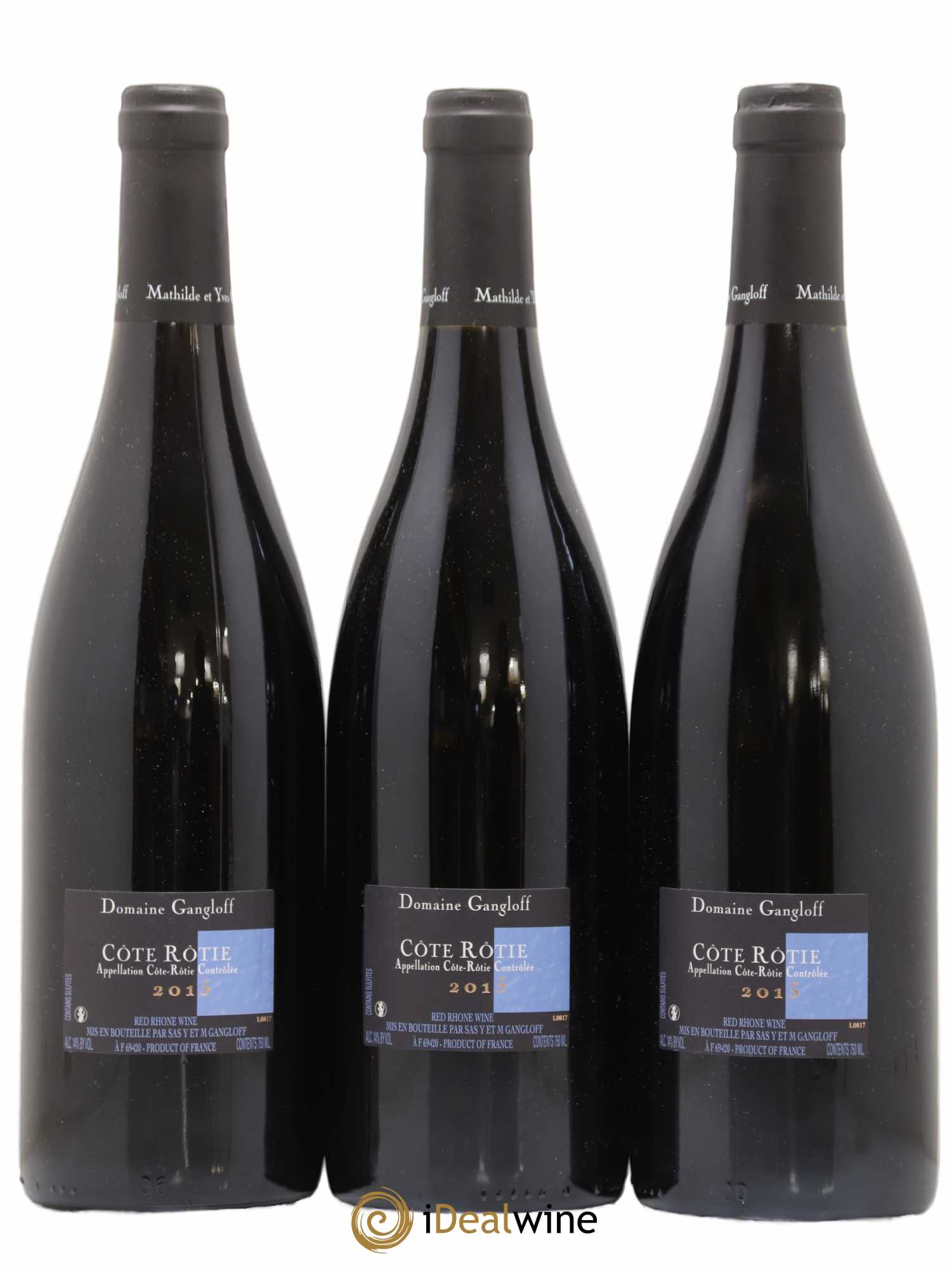 Côte-Rôtie La Barbarine Gangloff (Domaine) 2015 - Lotto di 3 bottiglie - 1