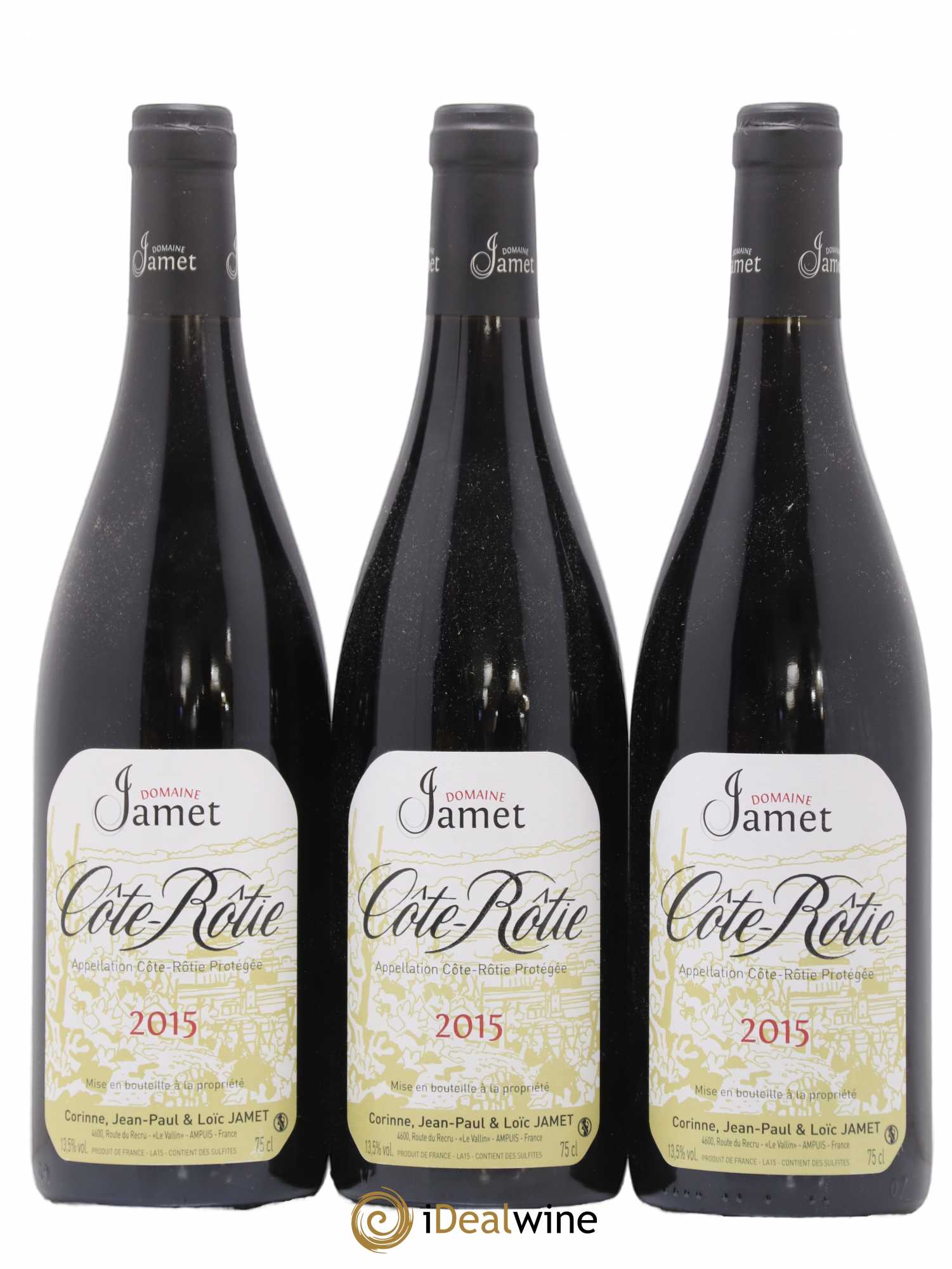 Côte-Rôtie Jamet (Domaine) 2015 - Lot de 3 bouteilles - 0