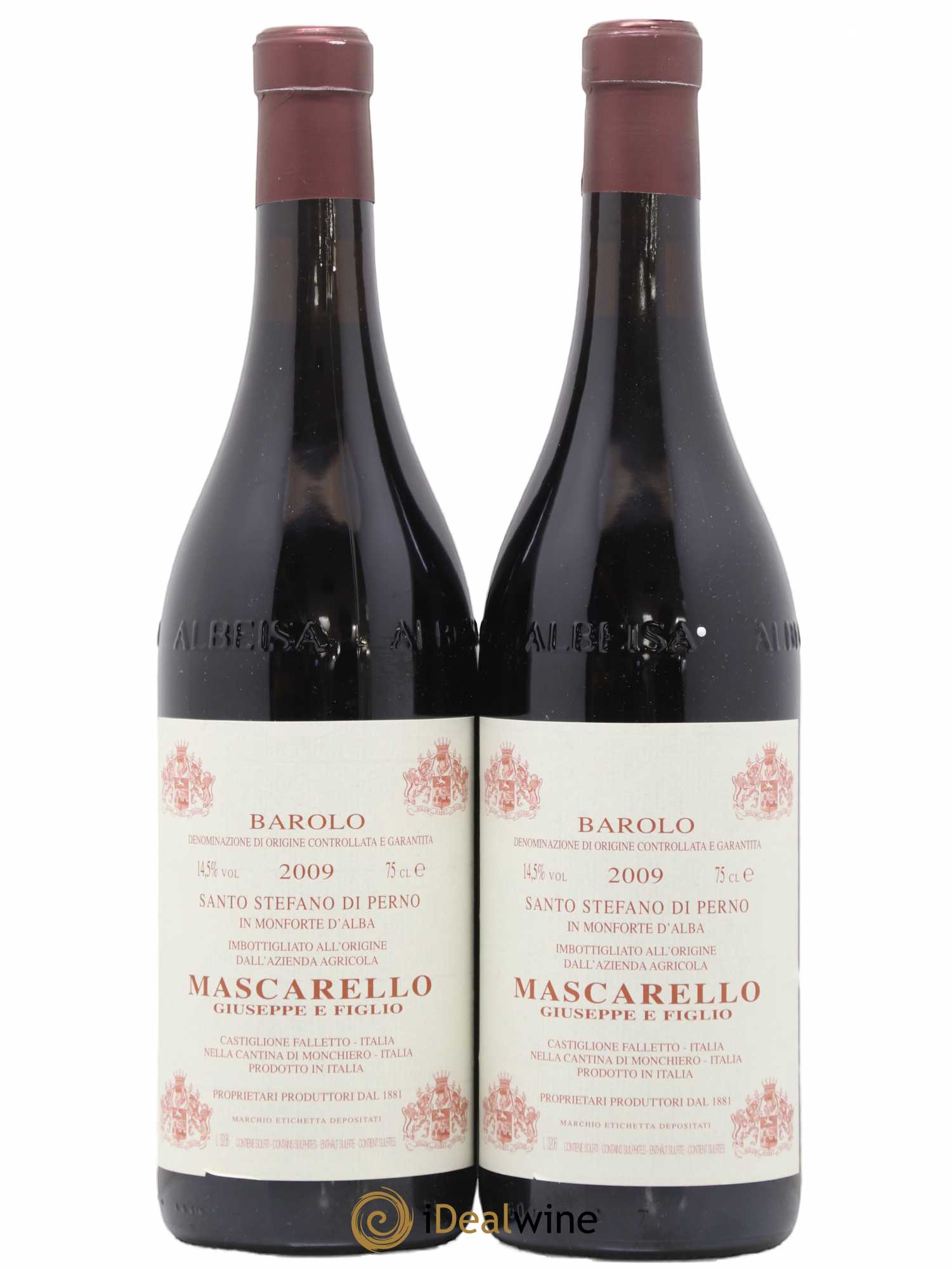 Barolo DOCG Vigna Santo Stefano di Perno Giuseppe Mascarello 2009 - Lot de 2 bouteilles - 0