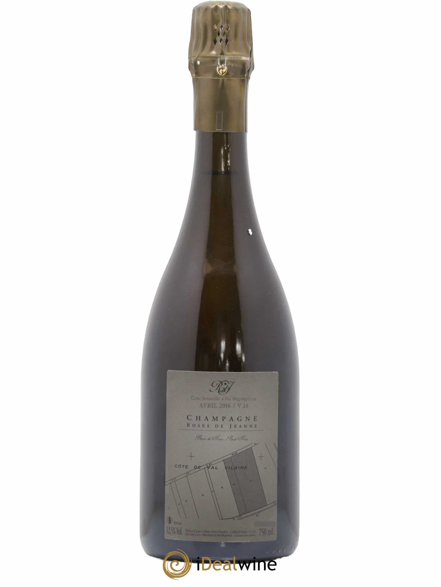 Roses de Jeanne Côte de Val Vilaine Blanc de Noirs Cédric Bouchard 2016 - Lot de 1 bouteille - 1