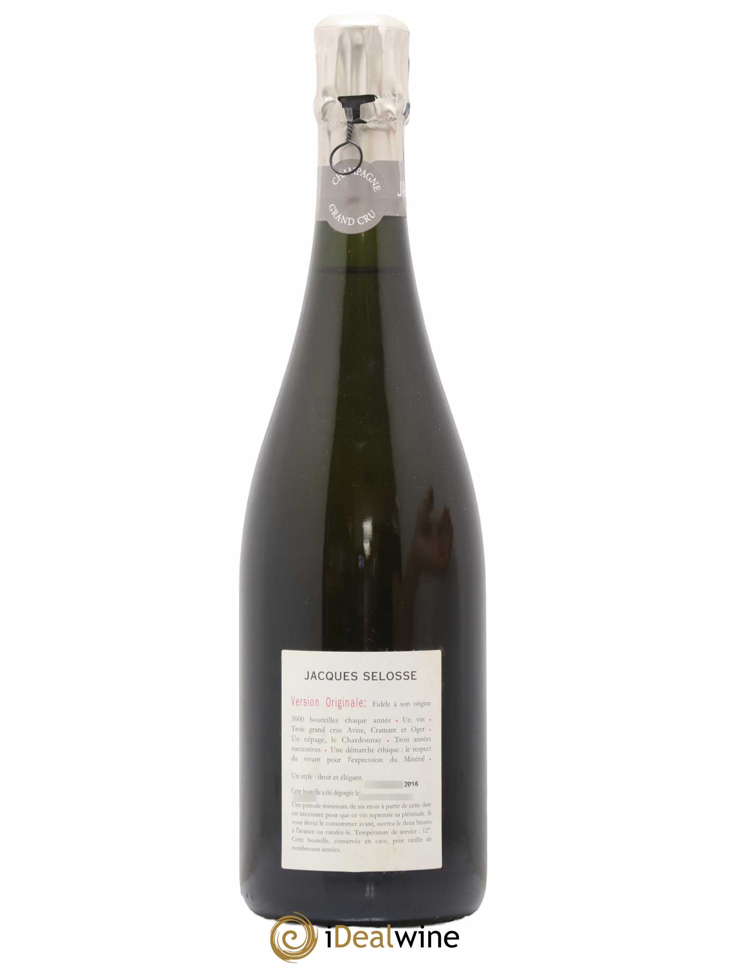 Version Originale Jacques Selosse 2016 - Lot de 1 bouteille - 1