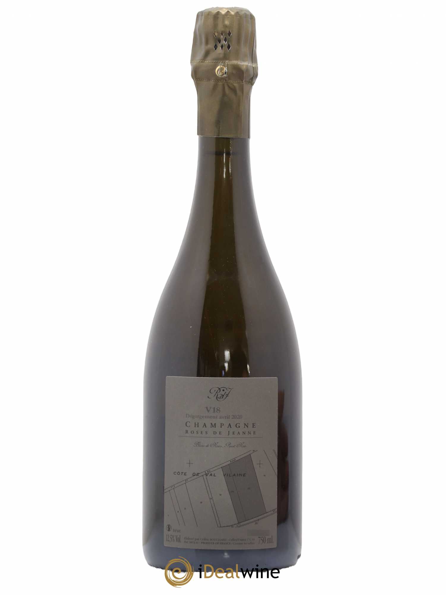 Roses de Jeanne Côte de Val Vilaine Blanc de Noirs Cédric Bouchard - Lot de 1 bouteille - 1